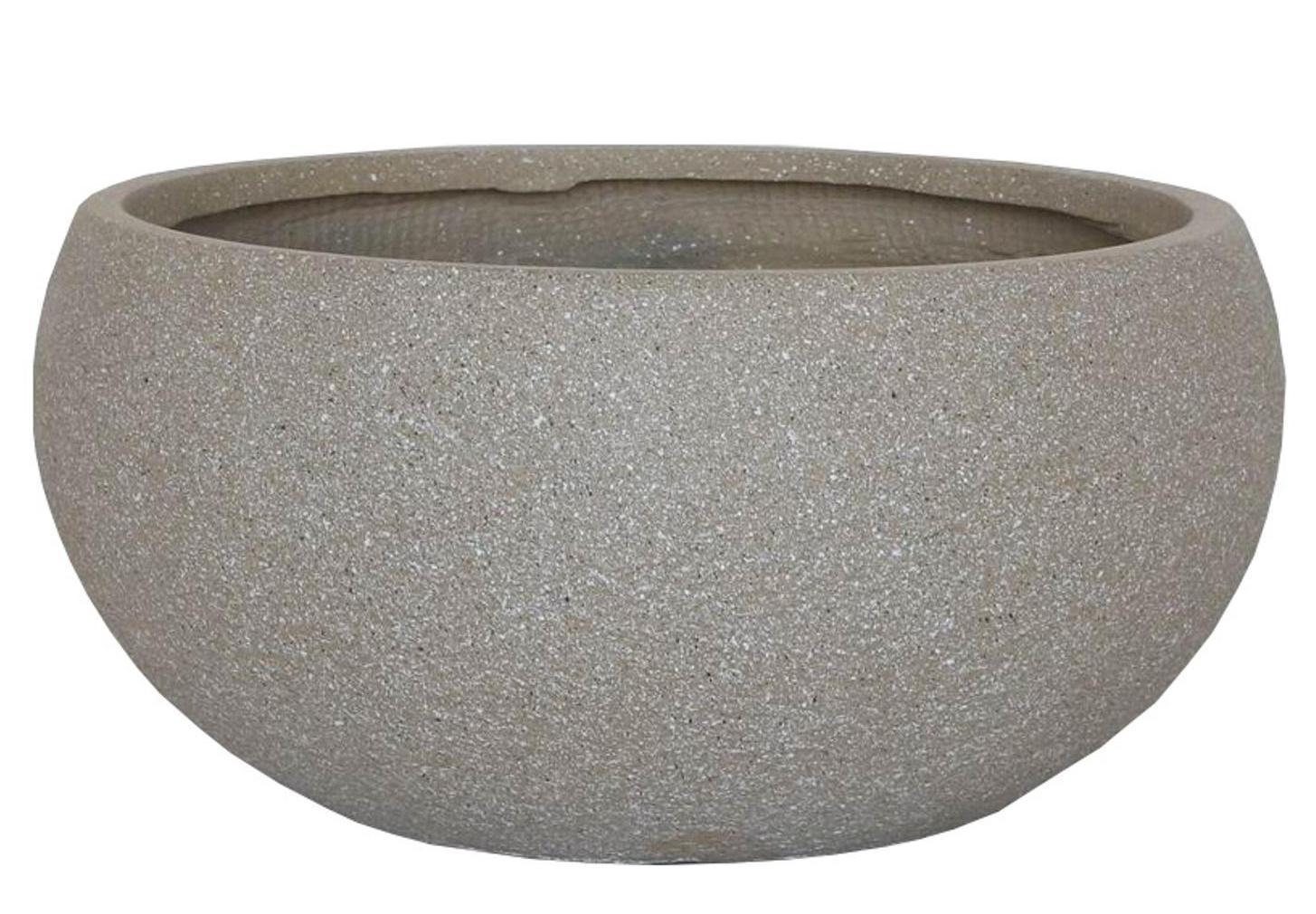 IDEALIST Lite Textured Concrete Effect Bowl Outdoor Planter