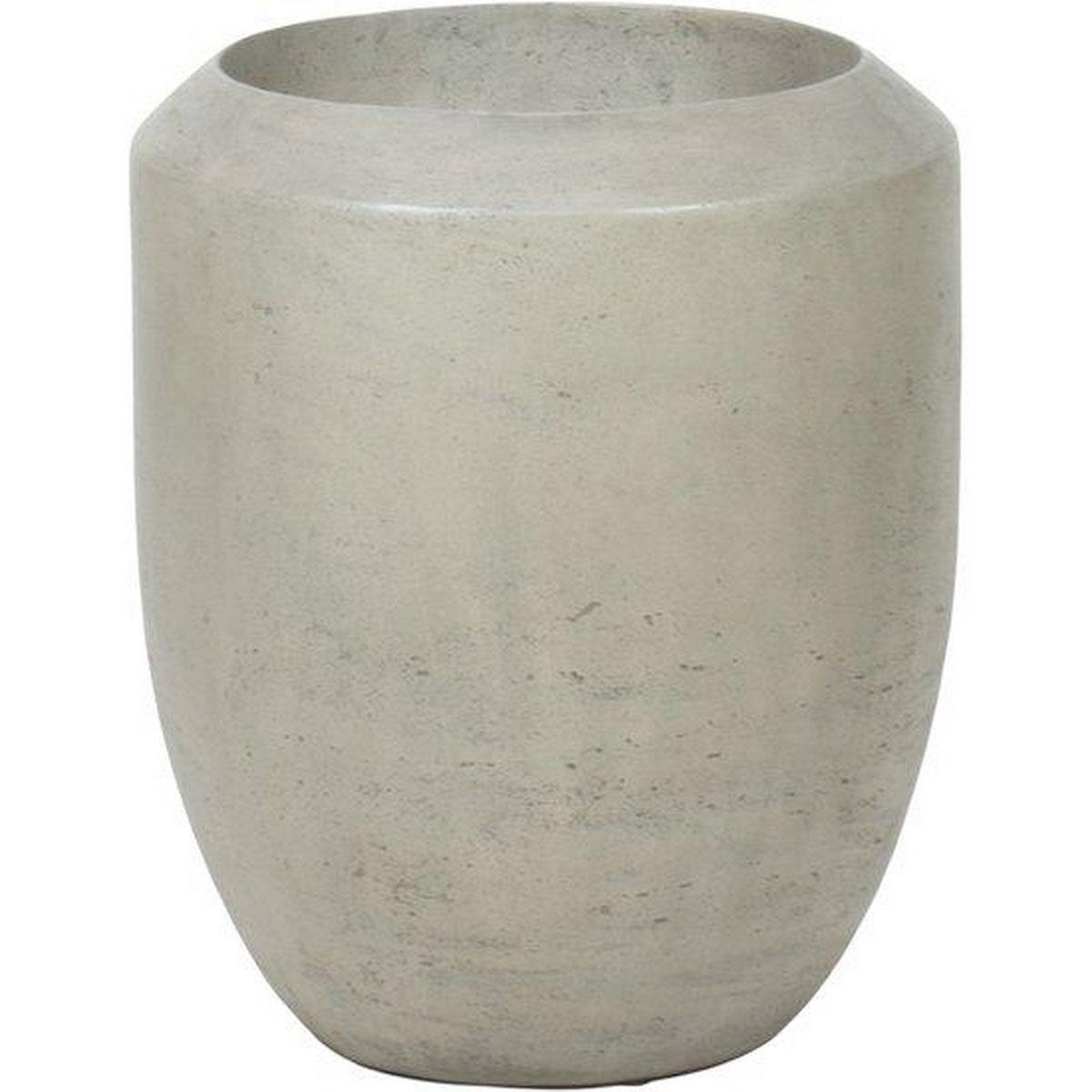 Cigar Round Tall Polystone Outdoor Planter