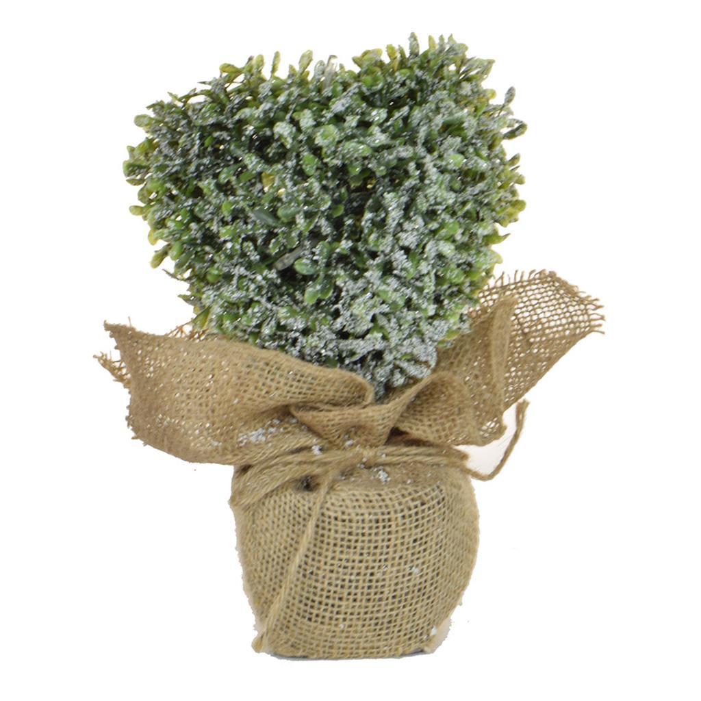 Topiary Frosted Heart with Light Artificial Branch Plant