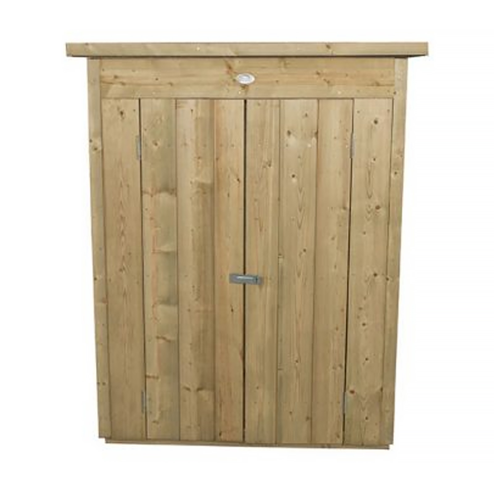 Installed Outdoor Pressure Treated Wooden Overlap Pent Garden Store by Forest Garden