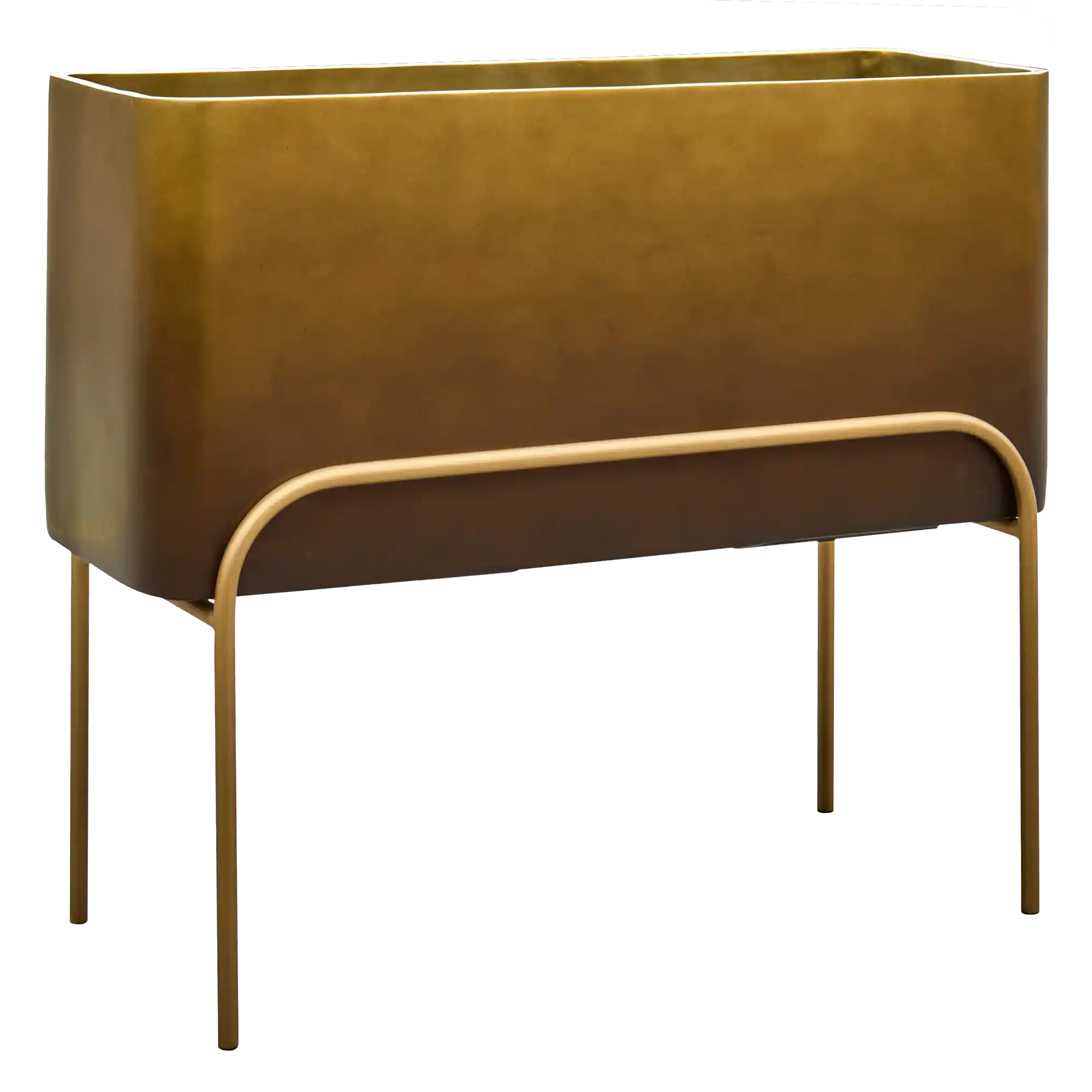 Gradient Large Trough Planter + Plant Stand | Polyresin Indoor Plant Pot