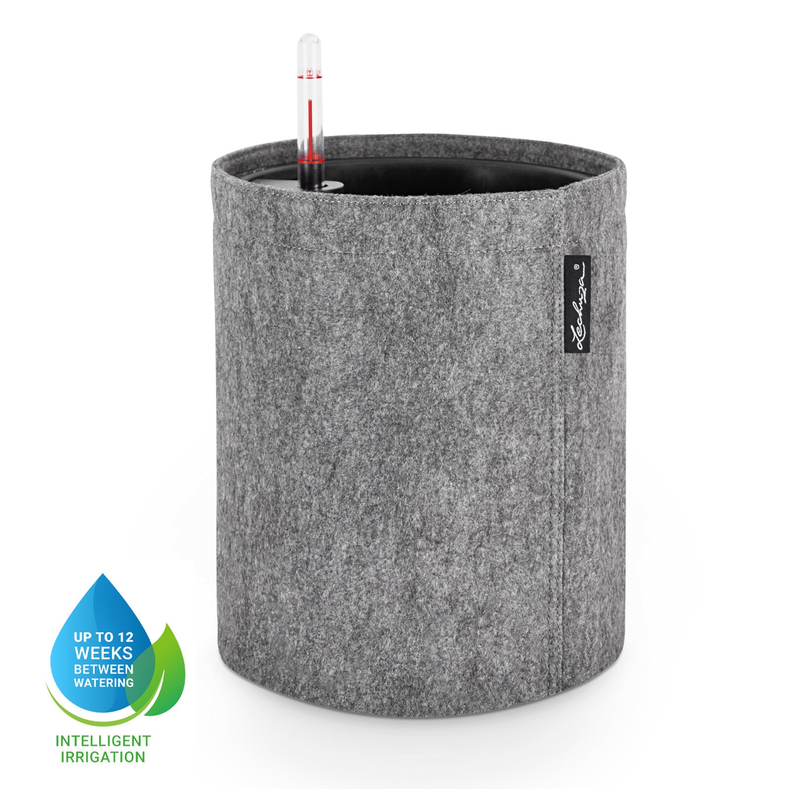 LECHUZA TRENDCOVER Round Self-watering Planter