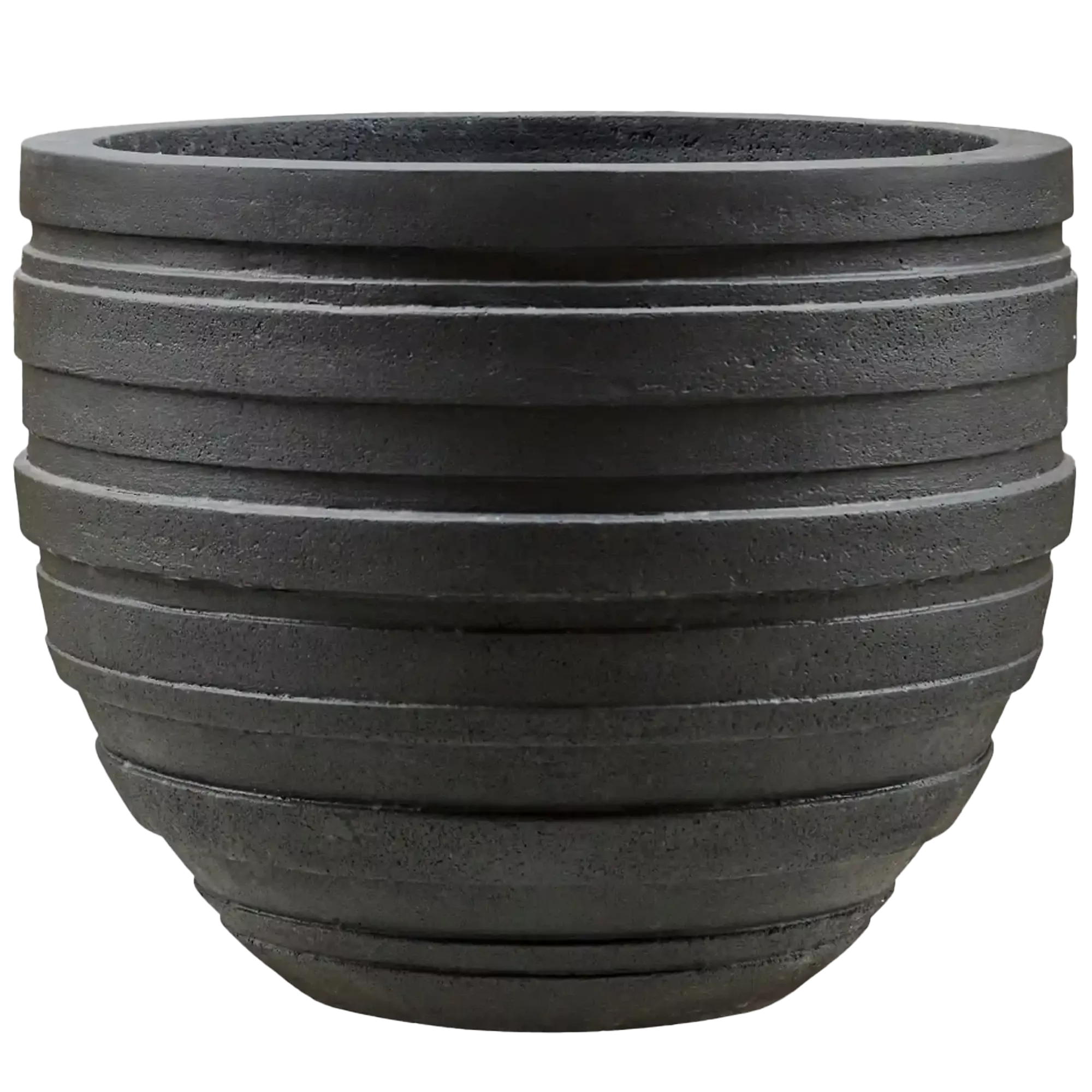 Polystone Ribbed Planter | Indoor and Outdoor Plant Pot