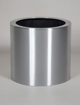 President Topper Round Aluminium brushed Indoor Planter