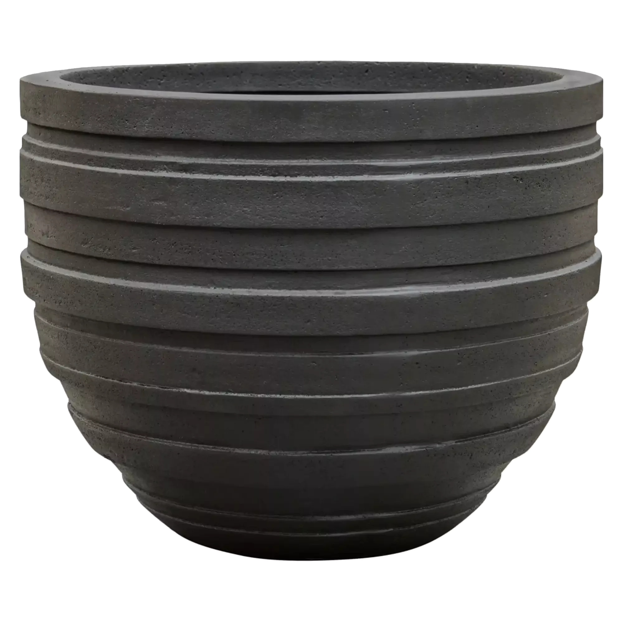 Polystone Ribbed Planter | Indoor and Outdoor Plant Pot