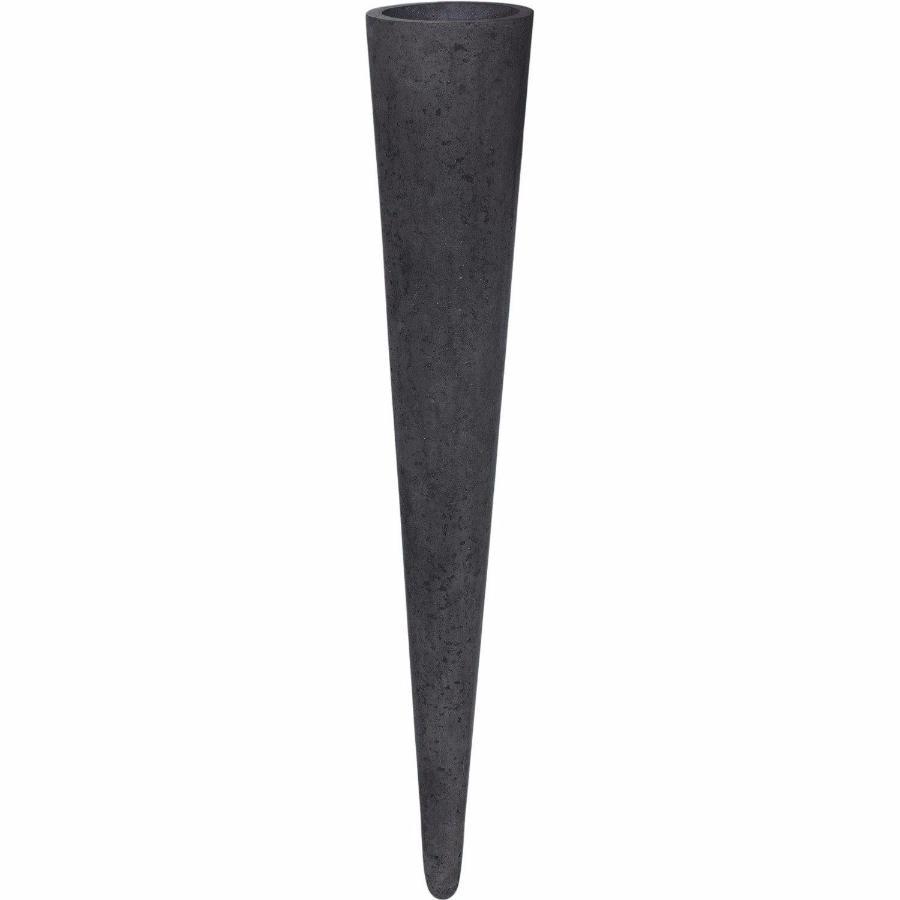 Wall Cone Round Tall Polystone Indoor Planter