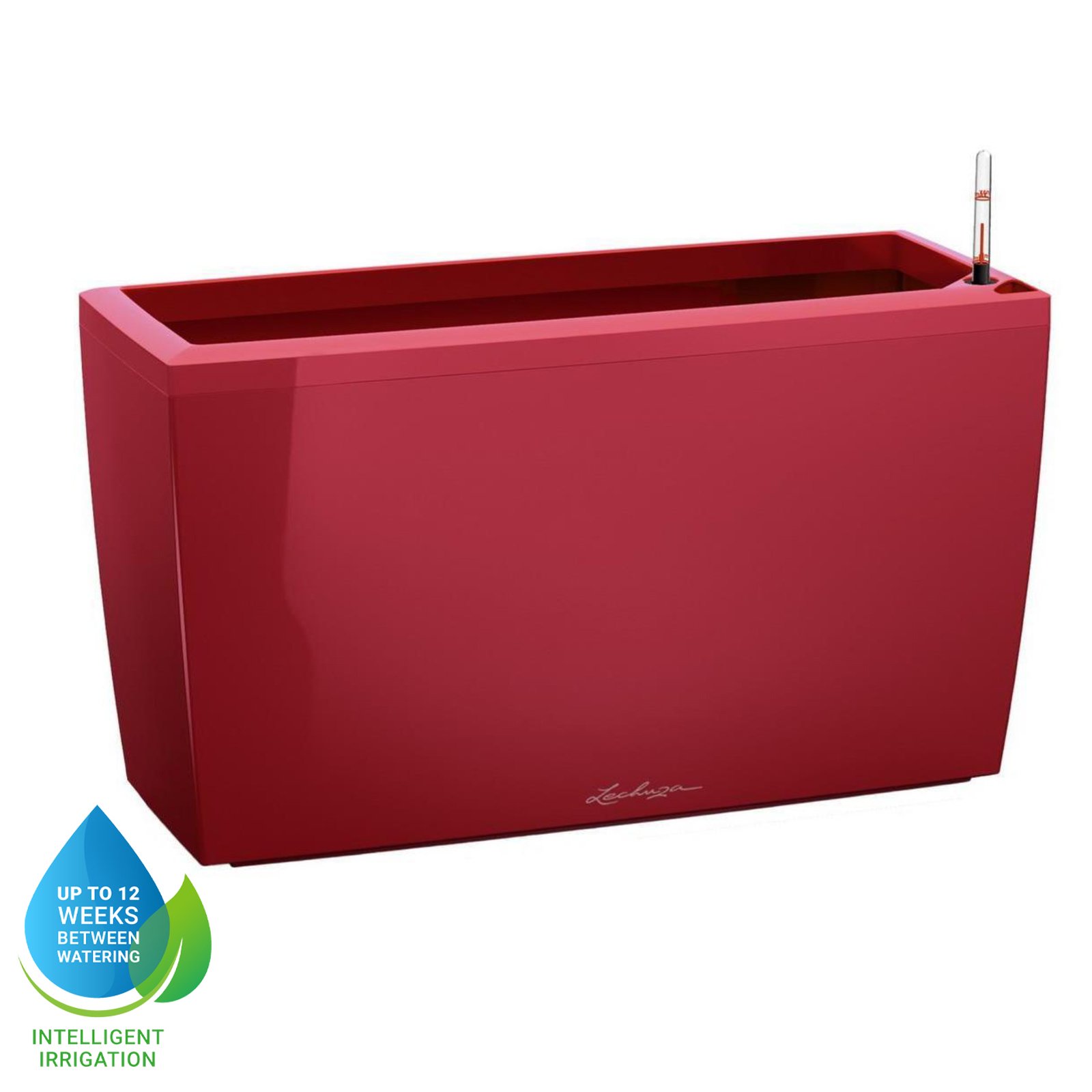 LECHUZA CARARO Trough Poly Resin Self-watering Planter