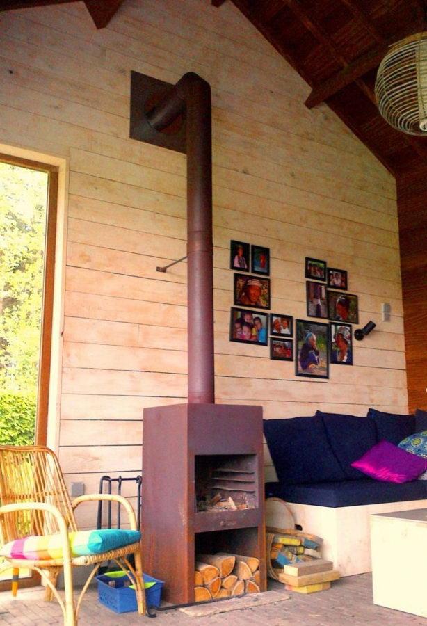 Thor Standing Corteen Steel Garden Burner