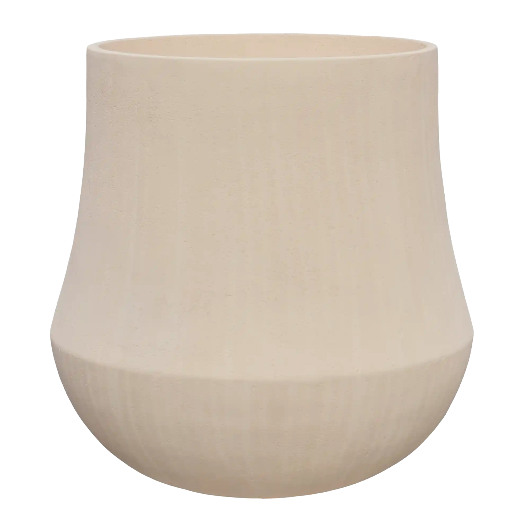 Polystone Planter | Tapered Round Indoor and Outdoor Plant Pot 