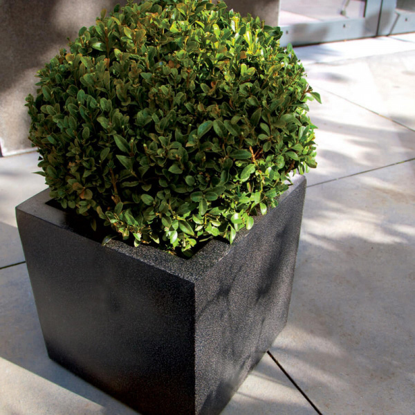 Square Fiberstone Contemporary Planter by Cadix Capi Lux