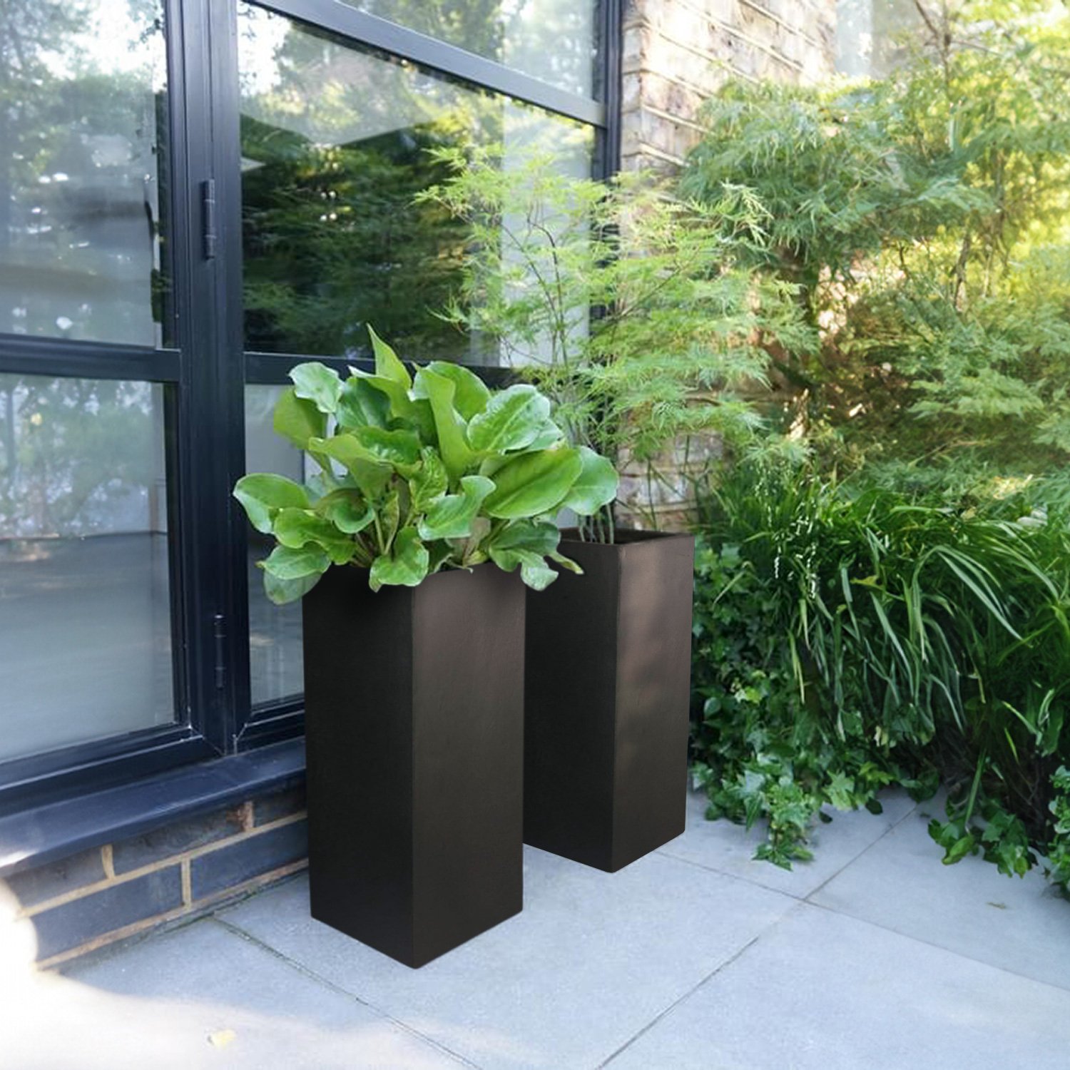 IDEALIST Lite Tall Square Contemporary Light Concrete Planter