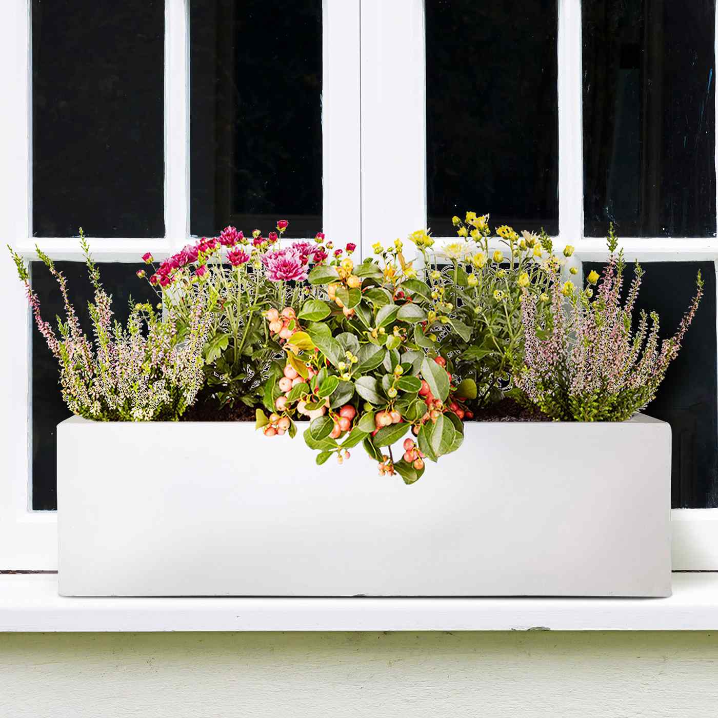 IDEALIST Lite Window Box Light Concrete Planter