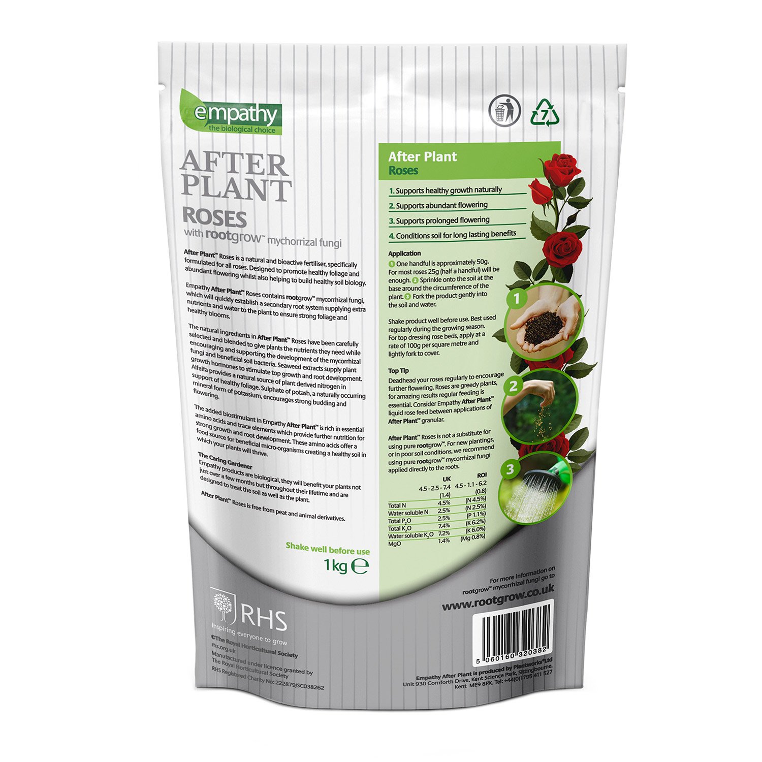 Plant Fertiliser for Rose Empathy After Plant Bio-Active Granular Feeds