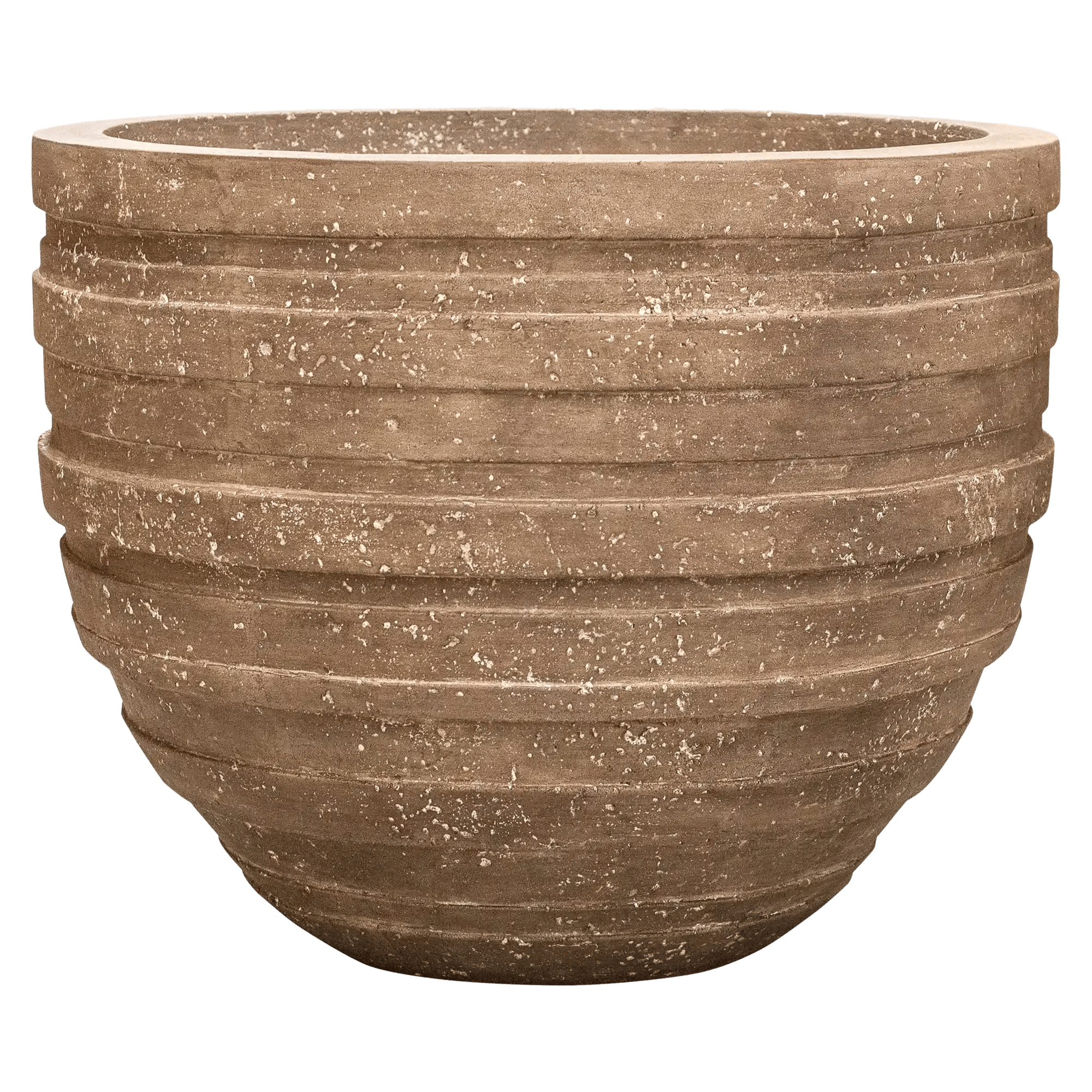 Polystone Ribbed Planter | Indoor and Outdoor Plant Pot