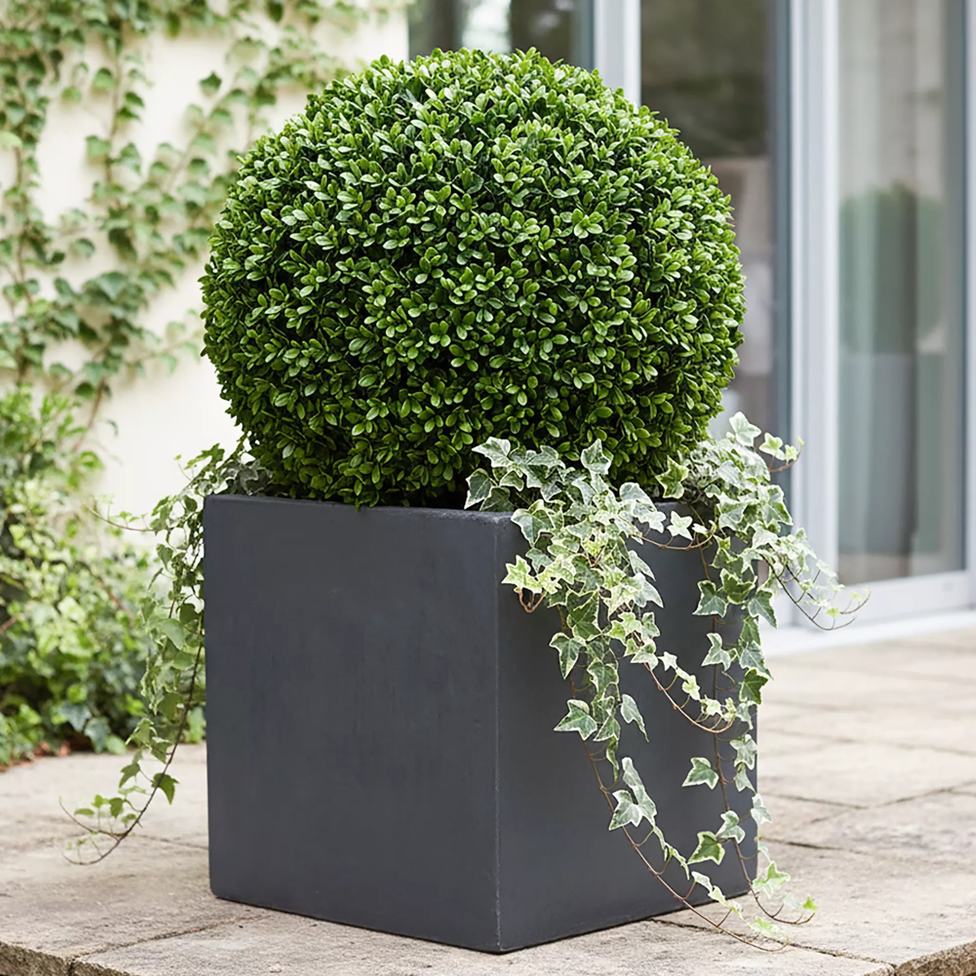 IDEALIST Lite Square Box Contemporary Light Concrete Planter