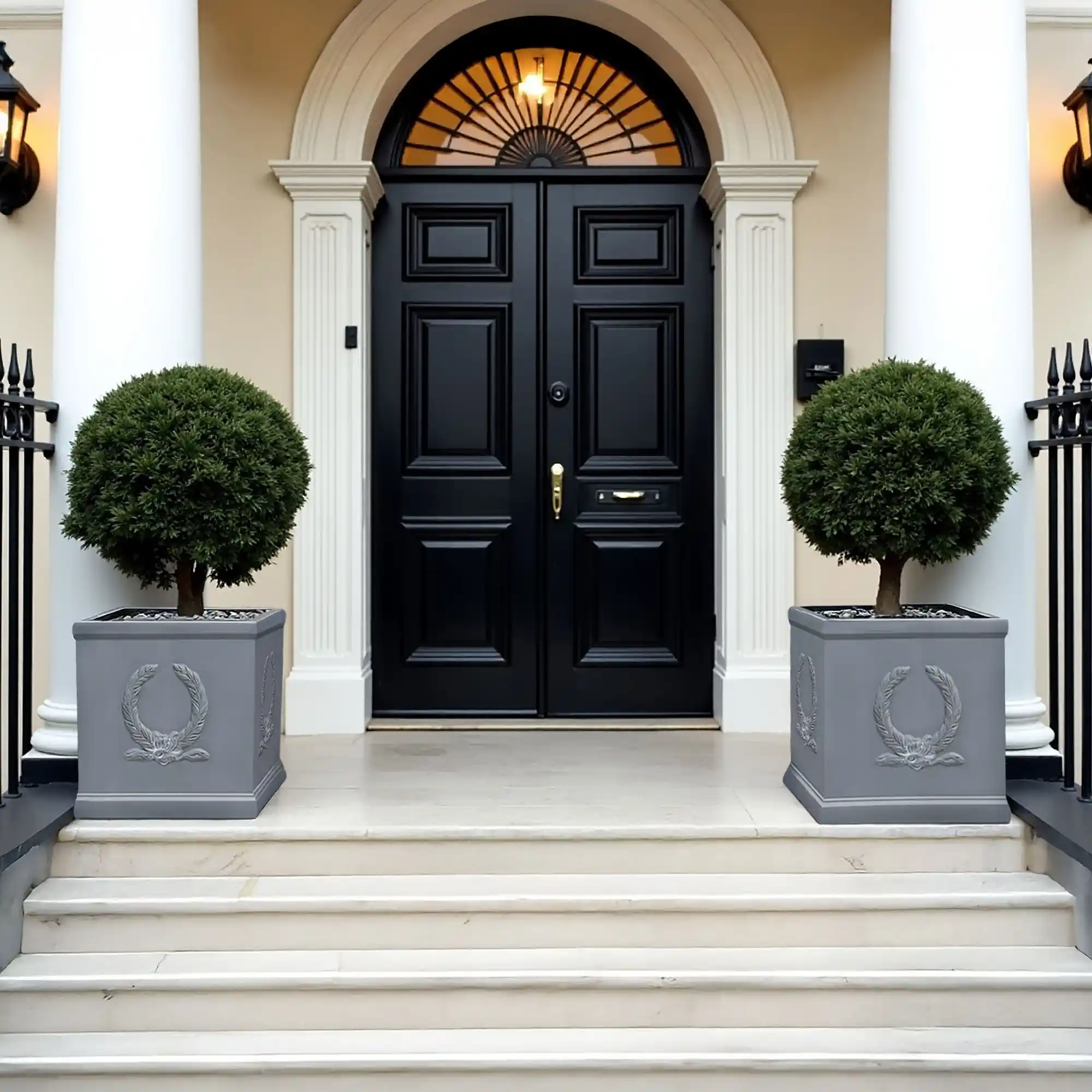 IDEALIST Kensington Light Stone Square Garden Planter