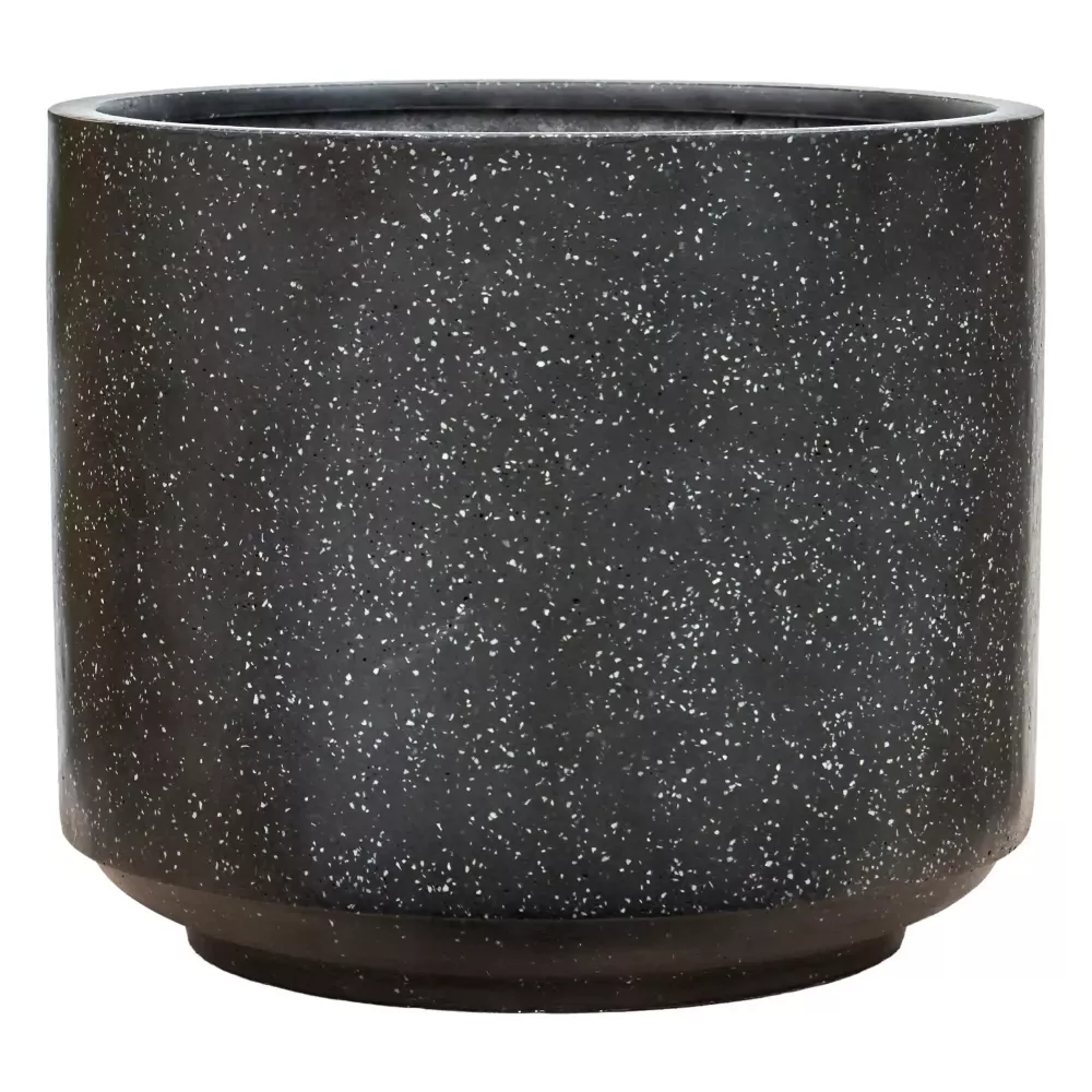 Terrazzo Fiberstone Planter | Cylinder Indoor and Outdoor Plant Pot