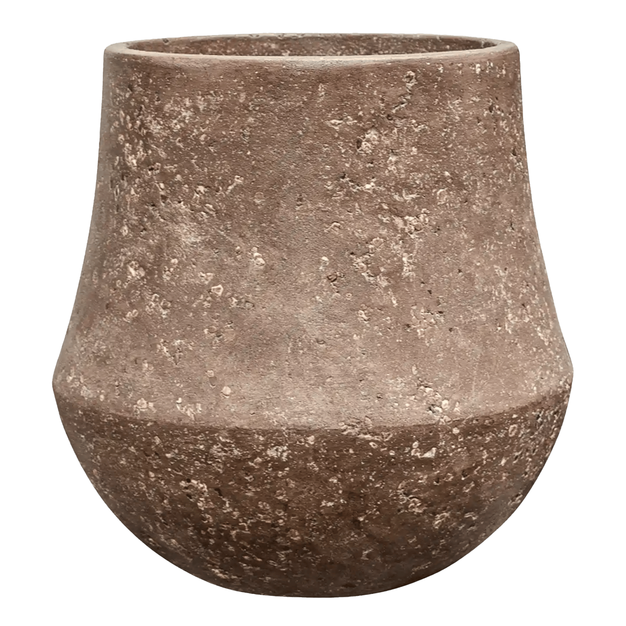 Polystone Planter | Tapered Round Indoor and Outdoor Plant Pot 