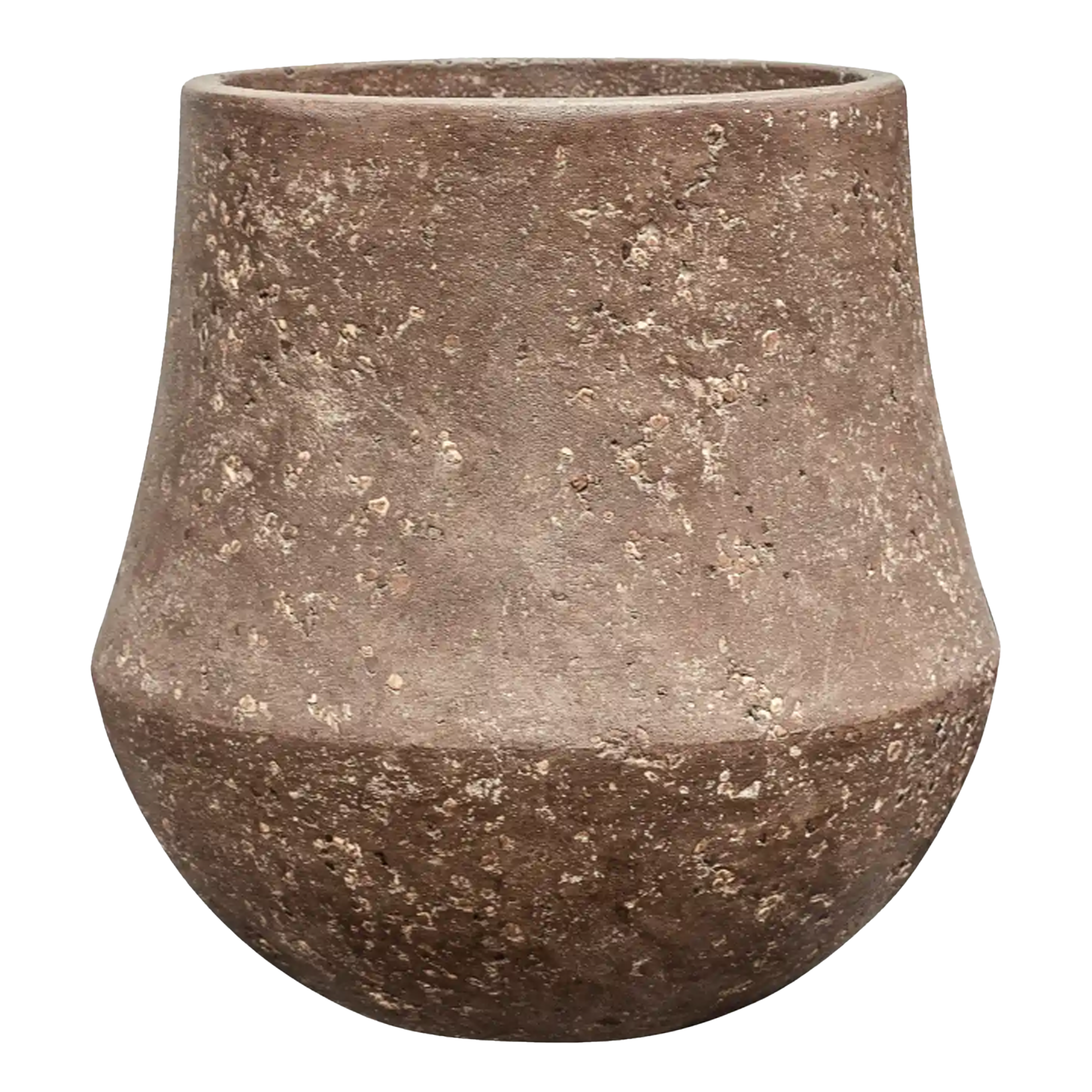 Polystone Planter | Tapered Round Indoor and Outdoor Plant Pot 