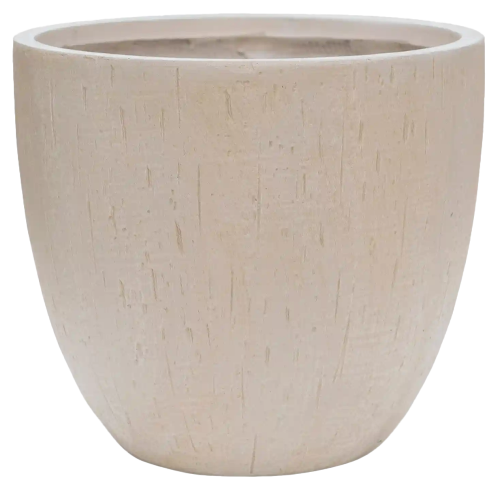 Raindrop Fibreclay Egg Planter | Indoor and Outdoor Plant Pot