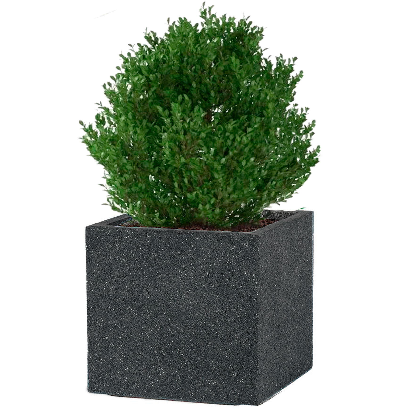 IDEALIST Lite Square Textured Concrete Effect Outdoor Planter