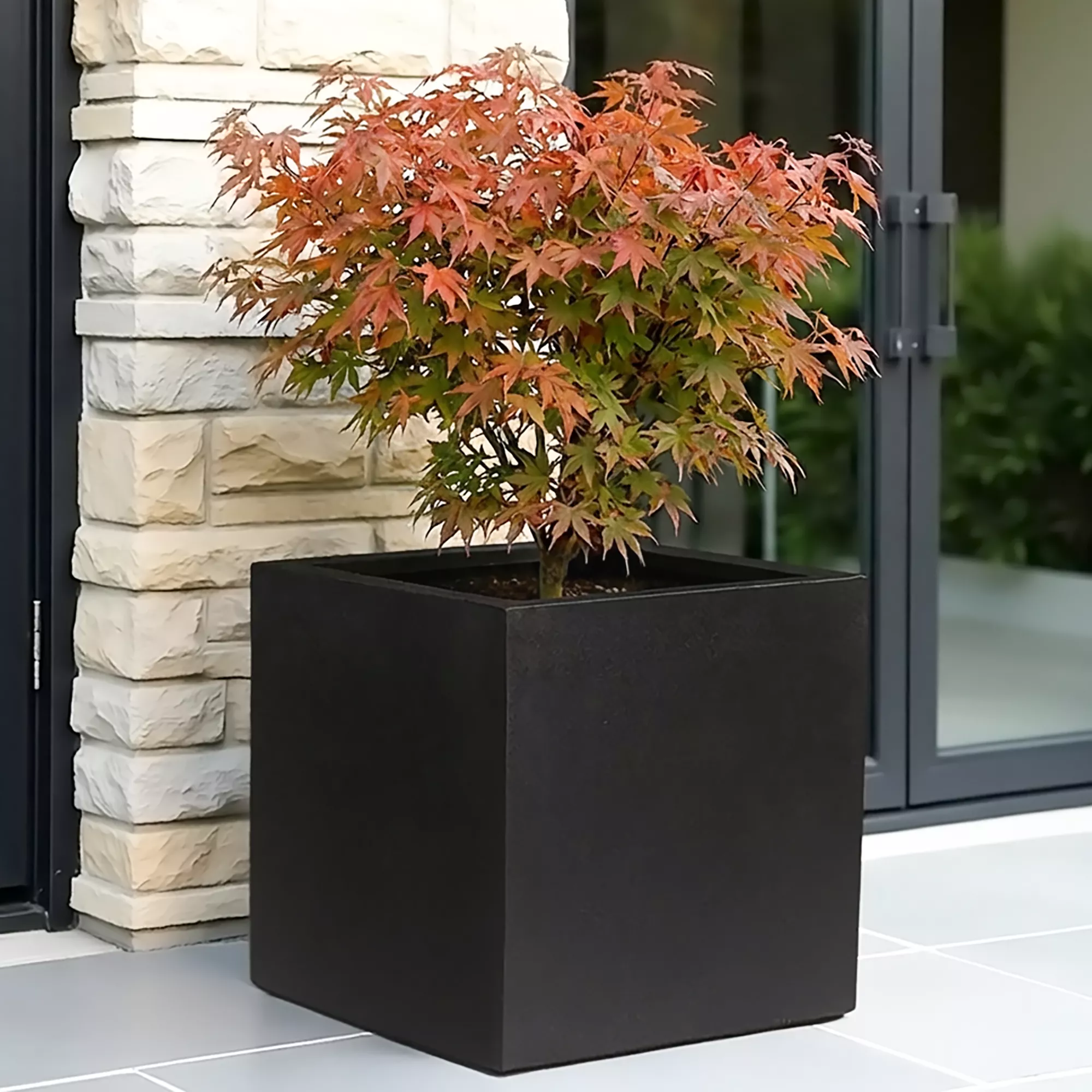 IDEALIST Lite Square Box Contemporary Light Concrete Planter