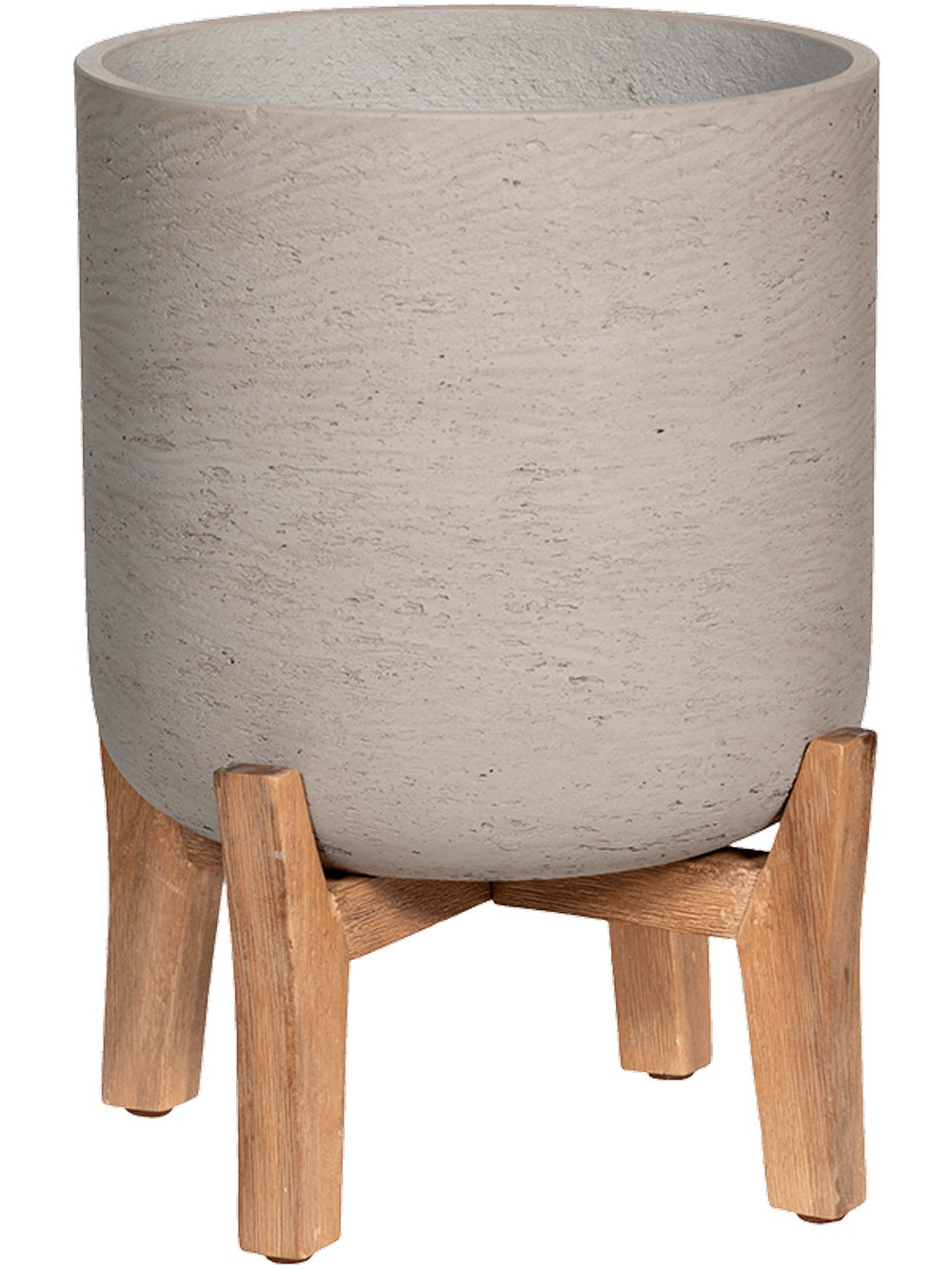 Charlie Round Indoor Planter on Legs by Idealist Premium Rough