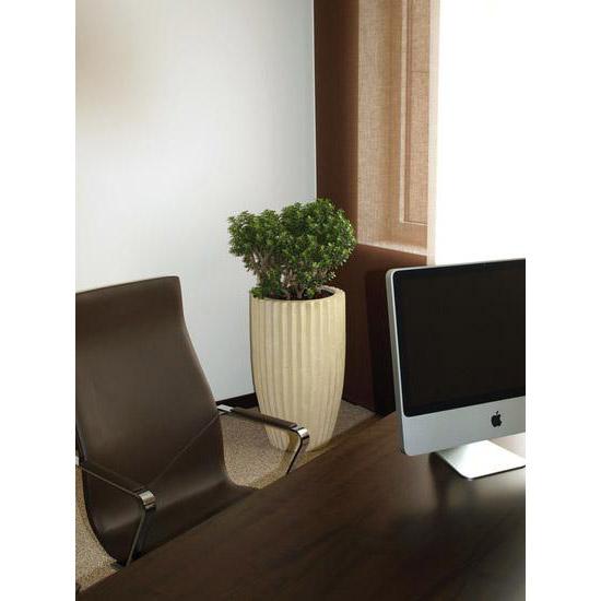 Sahara Round Tall Polystone Outdoor Planter