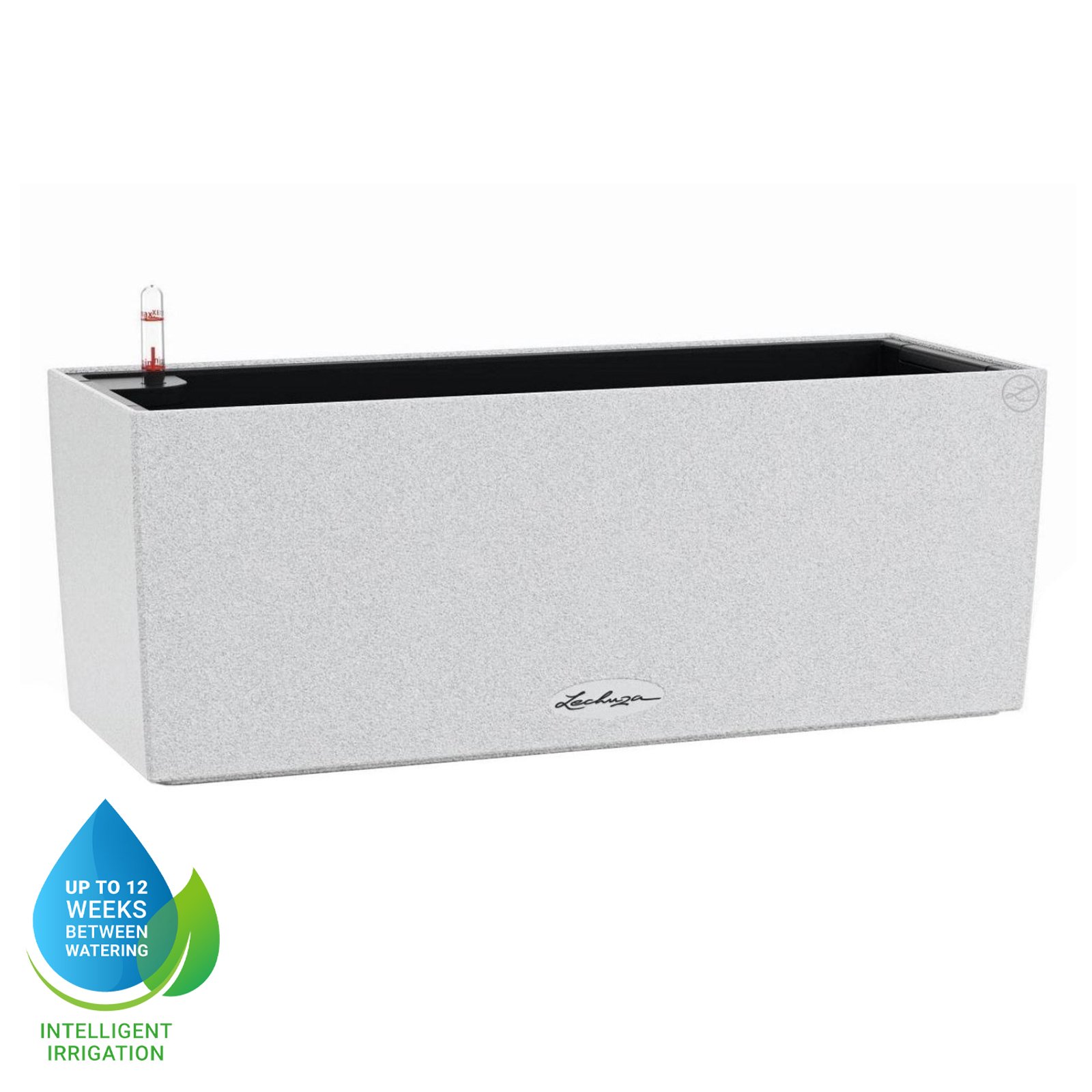 LECHUZA BALCONERA Stone Trough Poly Resin Self-watering Planter