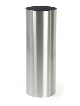Parel Column Tall Stainless Steel Brushed Indoor Planter