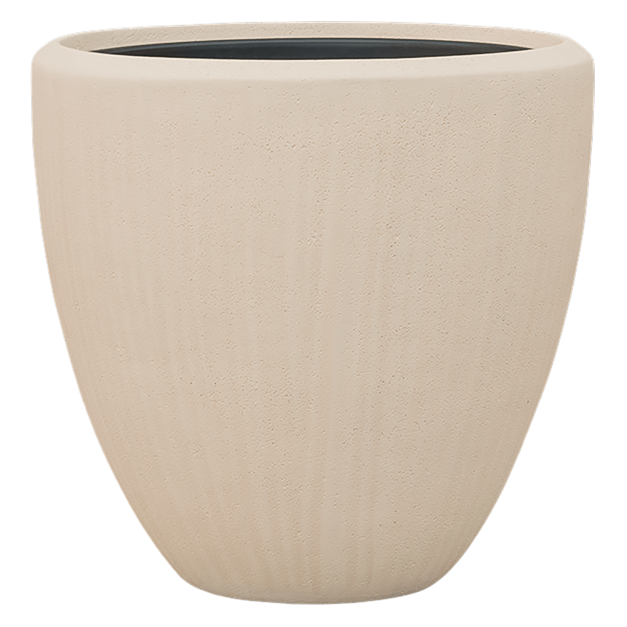 Polystone Egg Planter + Liner | Indoor Plant Pot
