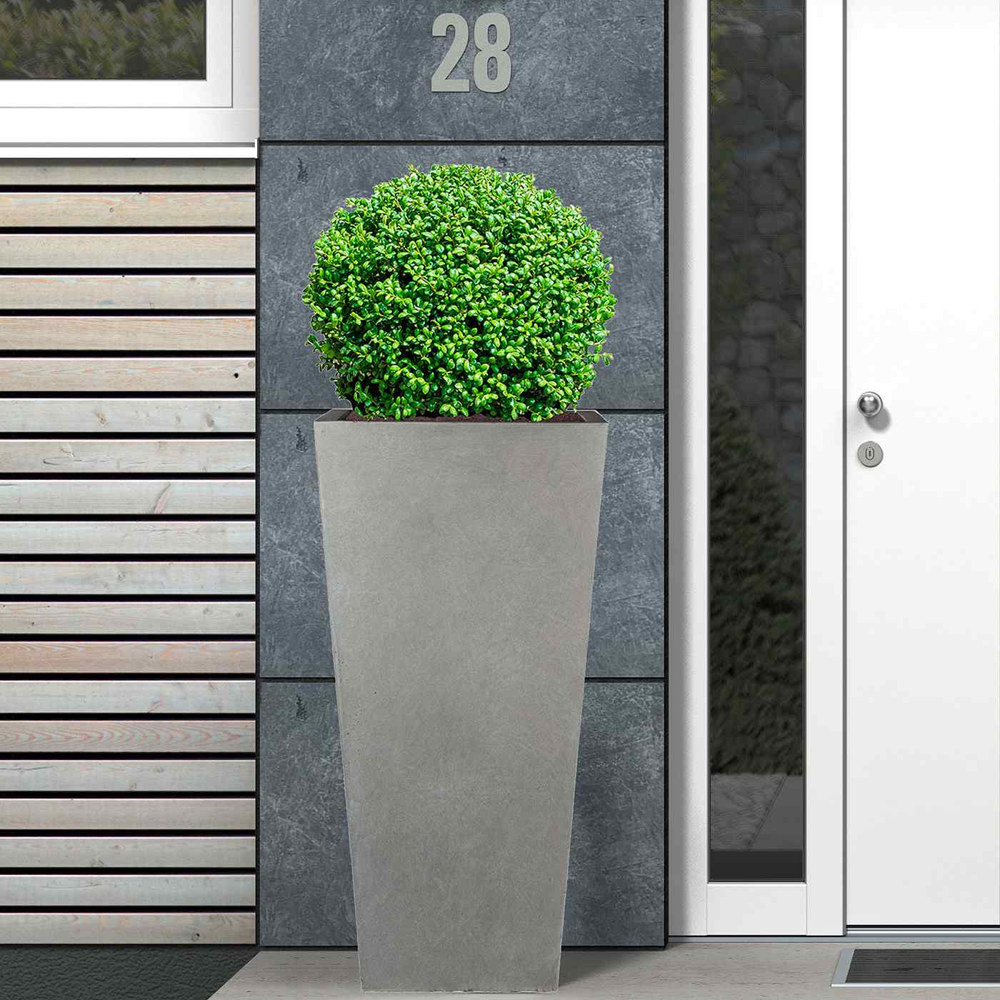 IDEALIST Lite Tall Tapered Contemporary Light Concrete Planter