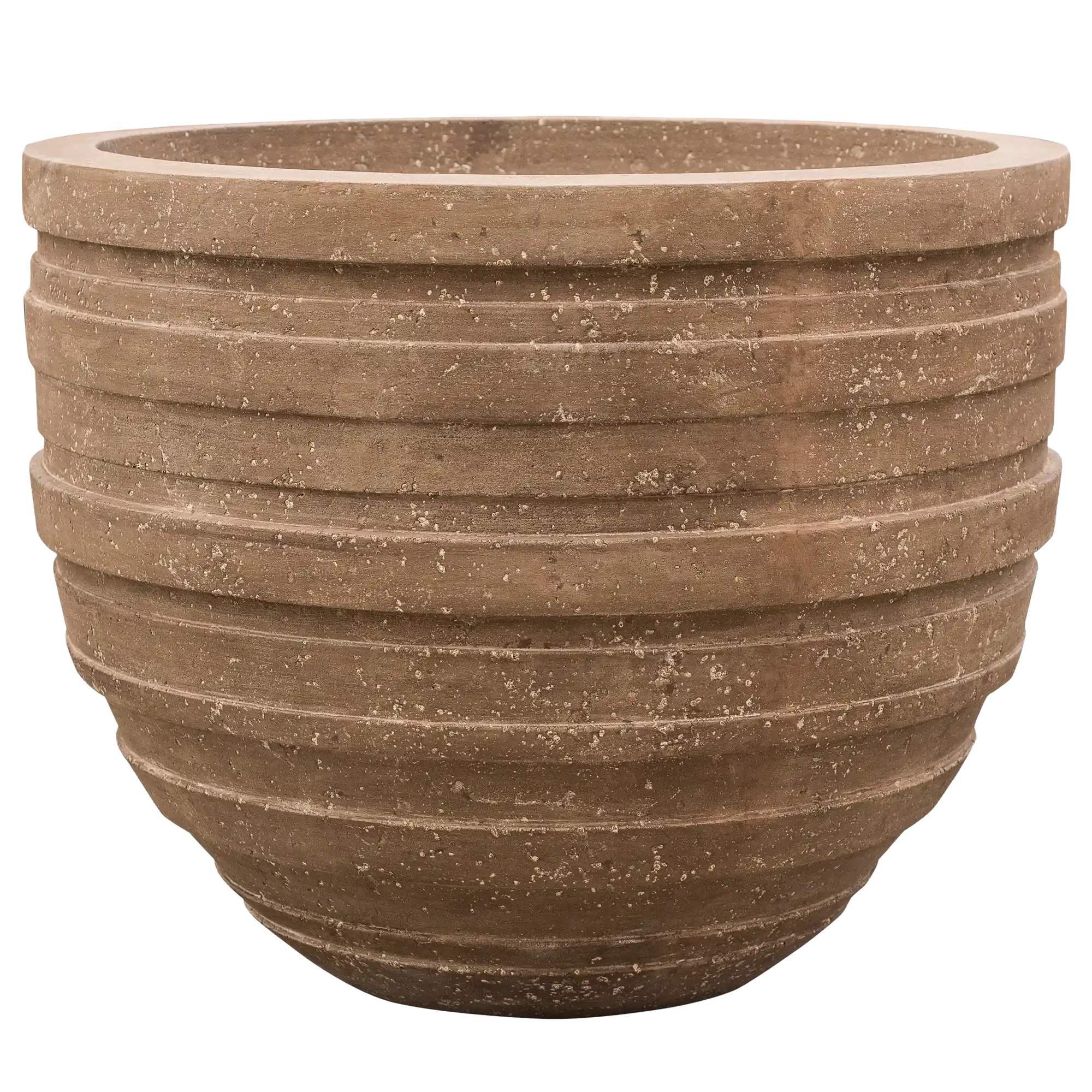 Polystone Ribbed Planter | Indoor and Outdoor Plant Pot