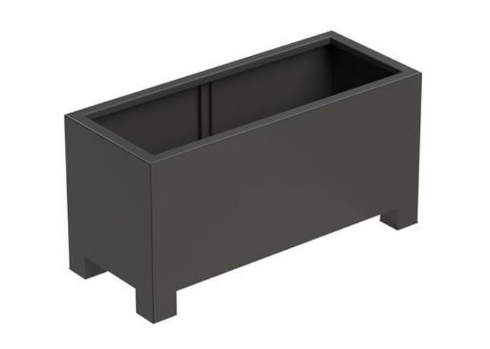 Florida with Feet Outdoor Aluminum Trough Planter