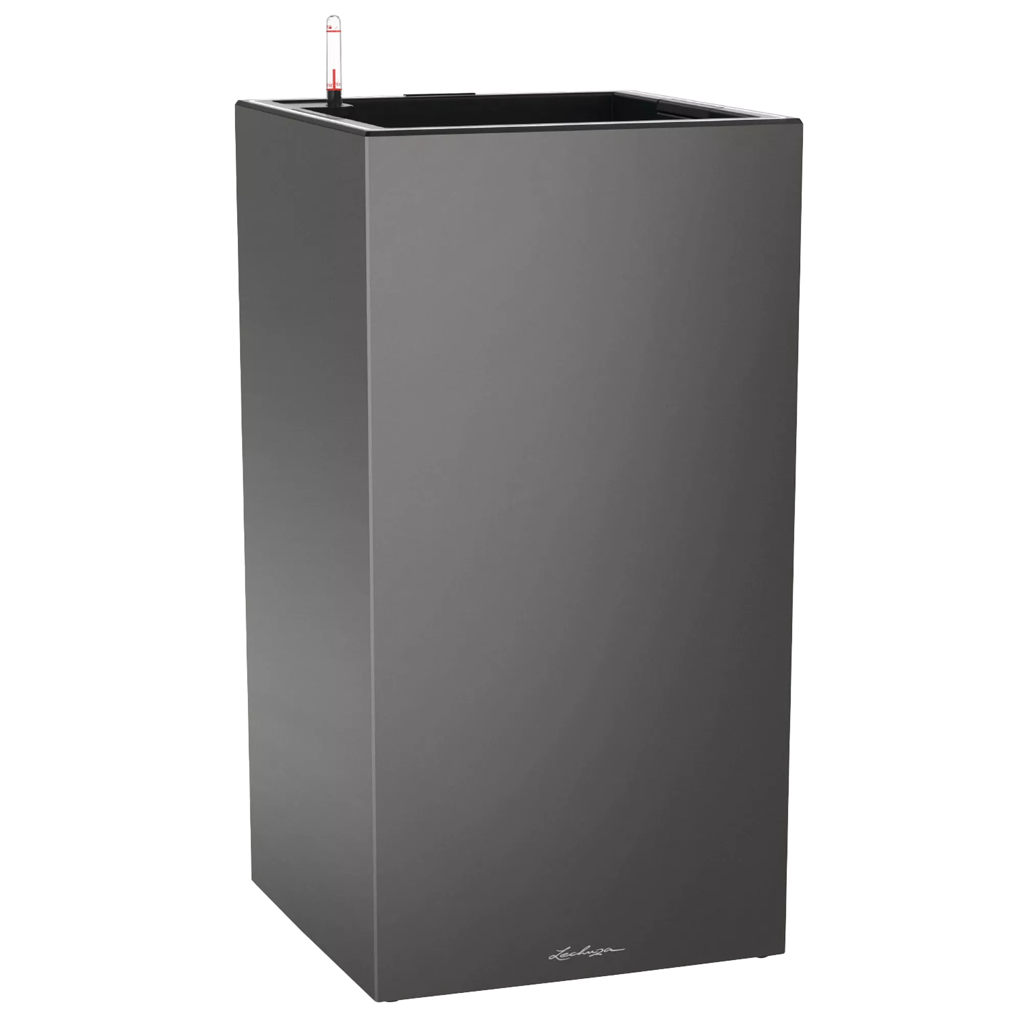 LECHUZA CANTO Premium High LED Square Tall Poly Resin Self-watering Planter