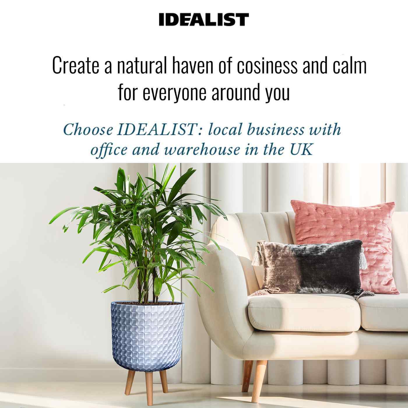 IDEALIST Lite Faceted Effect Planter on Legs