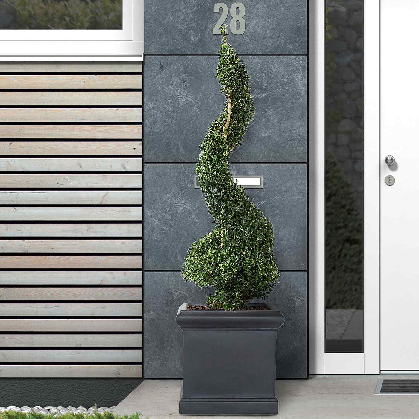 IDEALIST Lite Victorian Box Square Light Stone Outdoor Planter