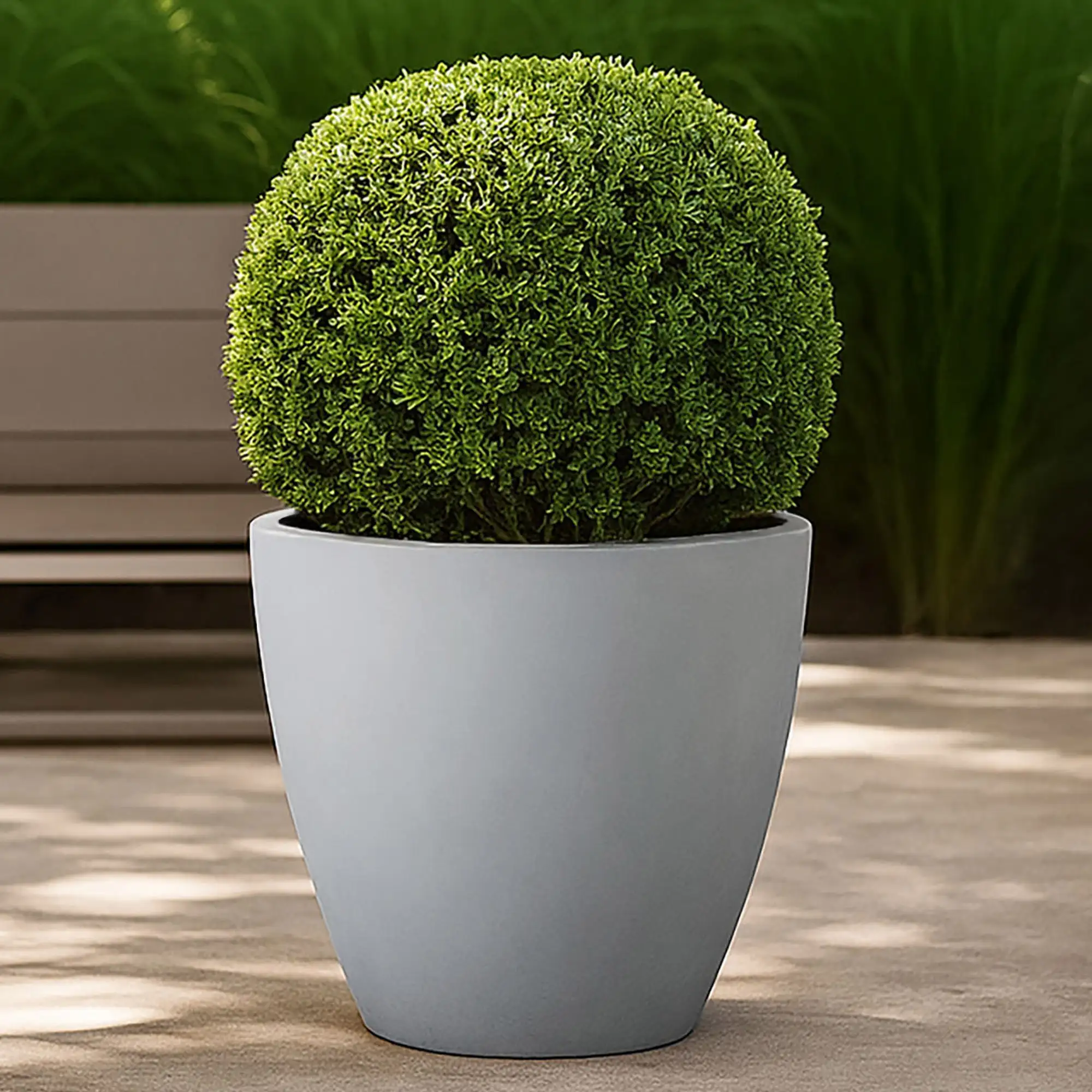 IDEALIST Lite Contemporary Light Concrete Egg Planter