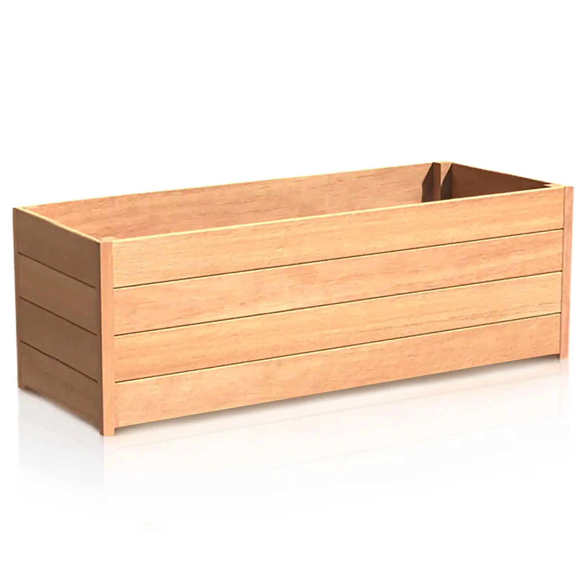 Hardwood Sevilla Trough Wood Outdoor Planter