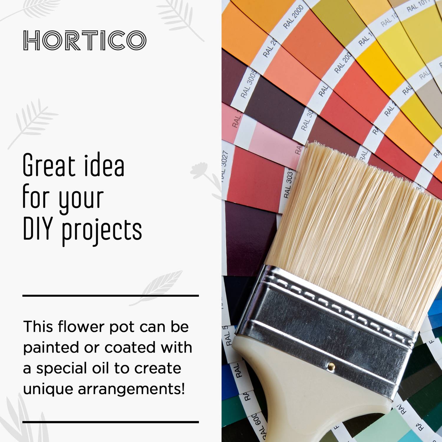 HORTICO ECO Wooden House Planter Round Indoor Plant Pot for House Plants with Waterproof Liner