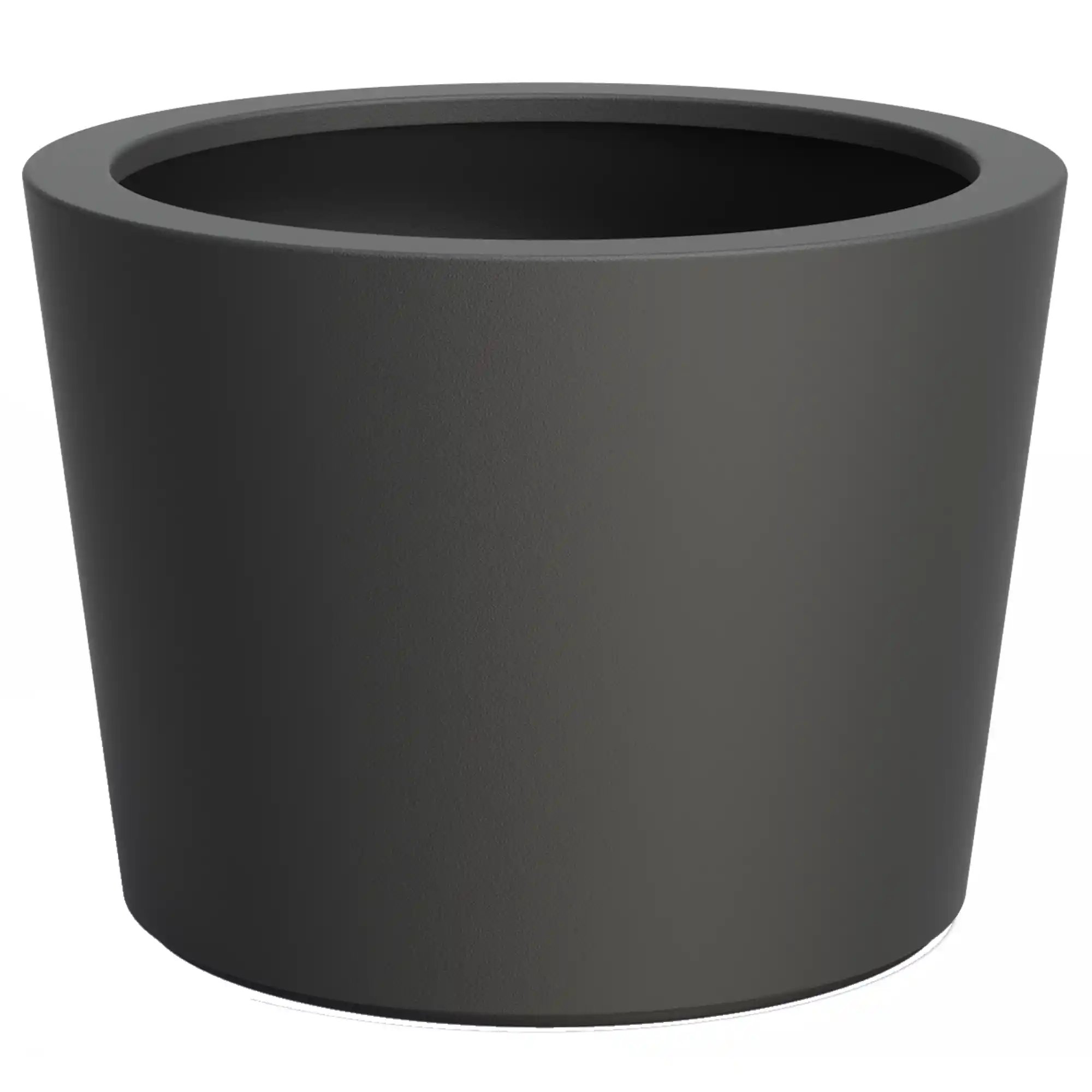 HALO Tapered Round Outdoor Fiberglass Planter