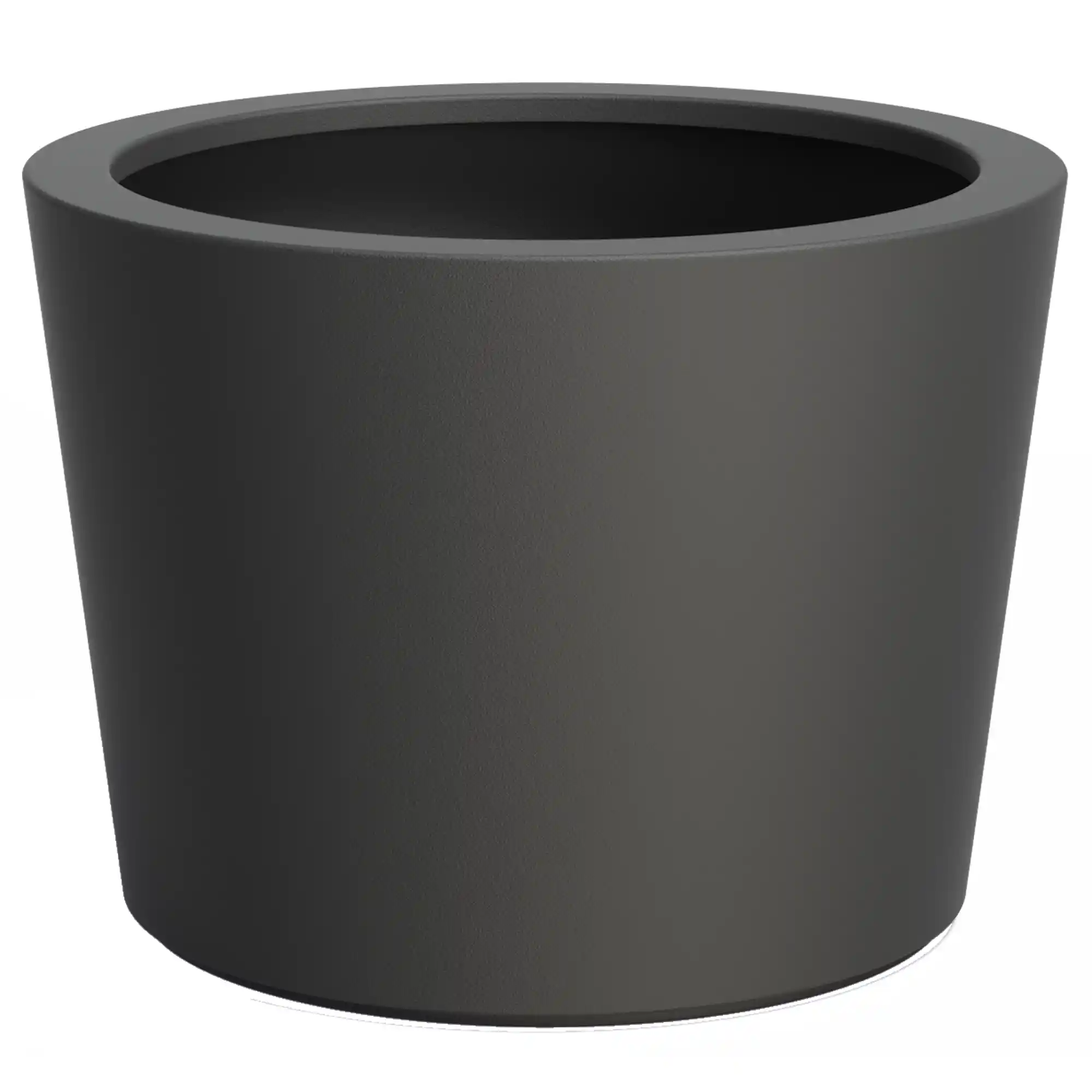HALO Tapered Round Outdoor Fiberglass Planter