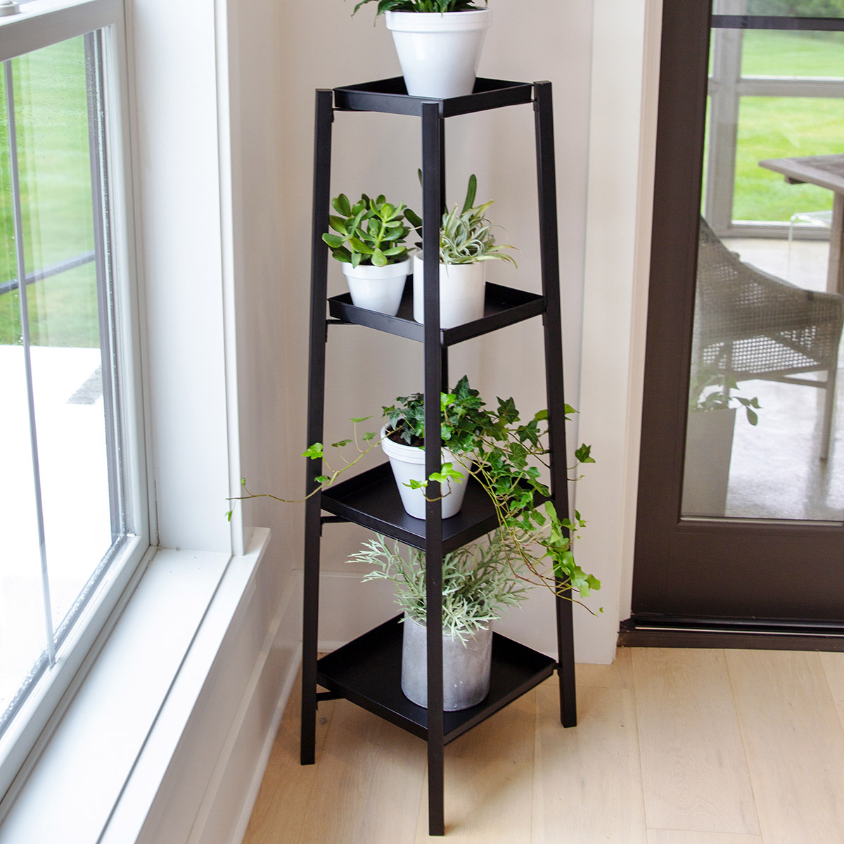 Tower Folding 4-Tier Plant Stand