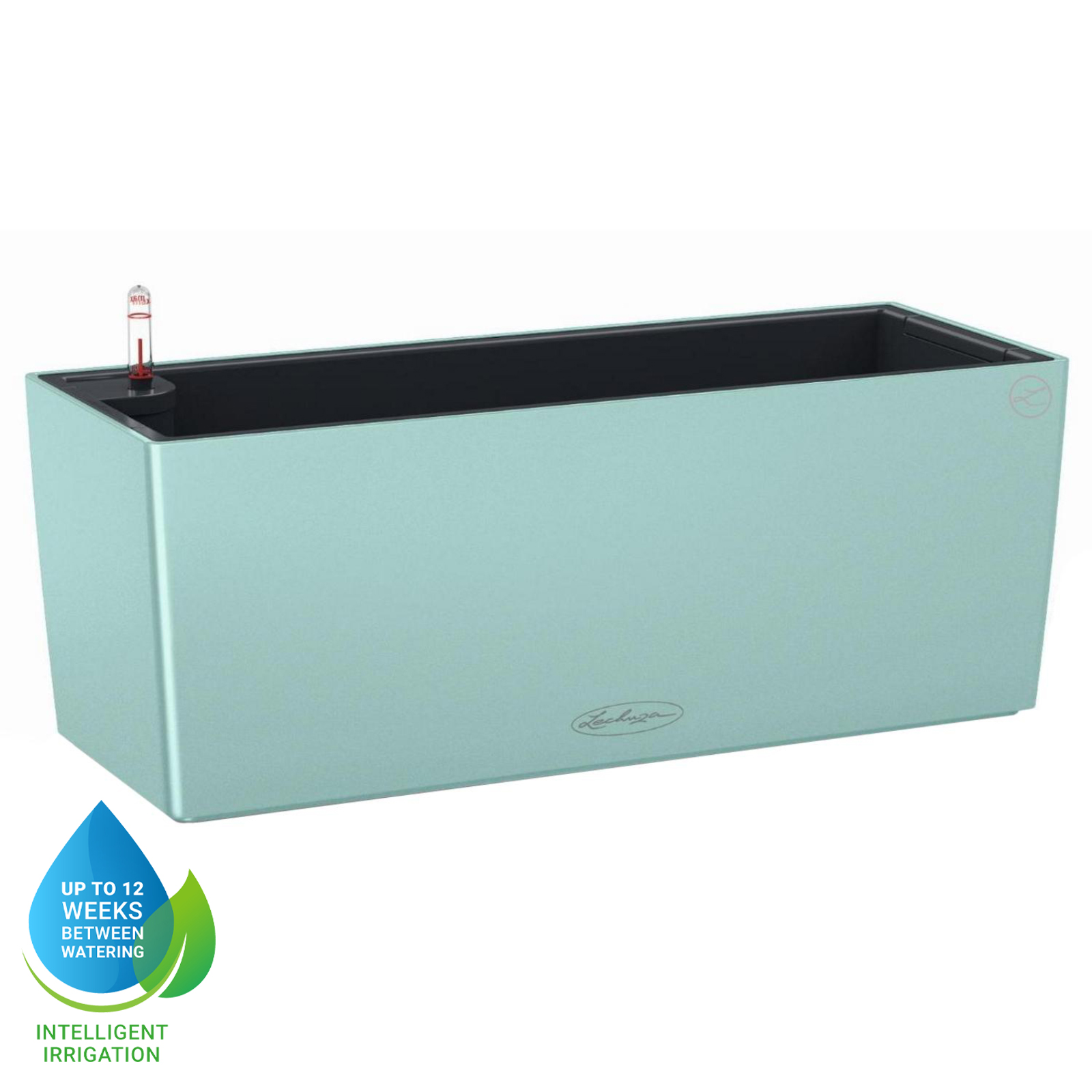 LECHUZA BALCONERA Color Trough Poly Resin Self-watering Planter