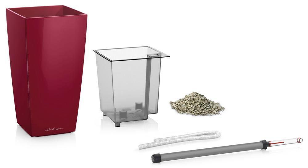 LECHUZA CUBI Square Poly Resin Indoor Self-watering Planter