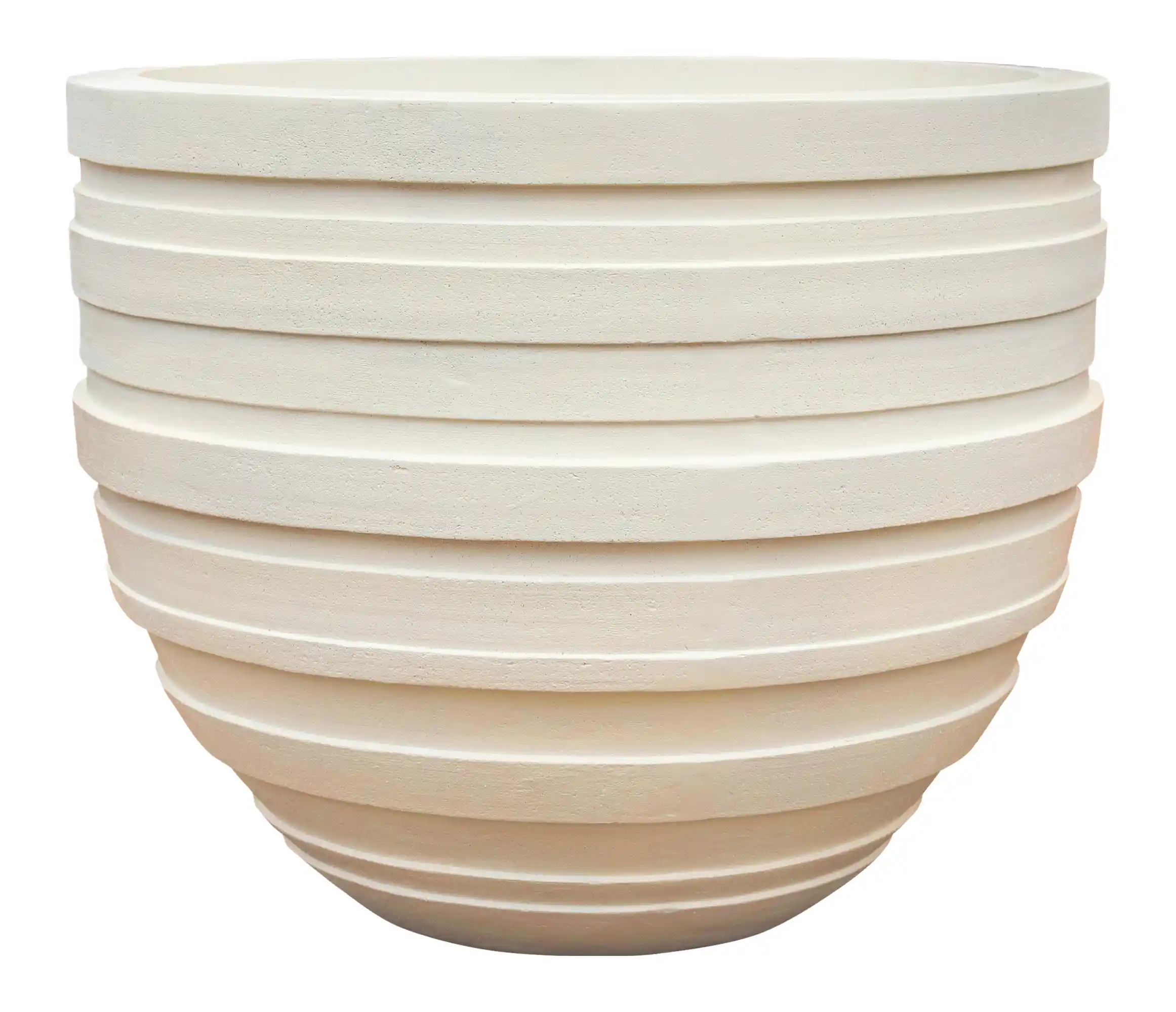 Polystone Ribbed Planter | Indoor and Outdoor Plant Pot