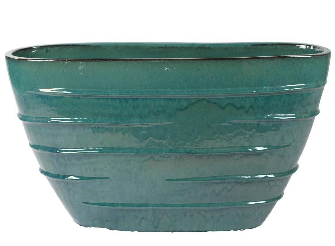 Ceramic Medium Bowl Glossy Planter Pot In/Out 