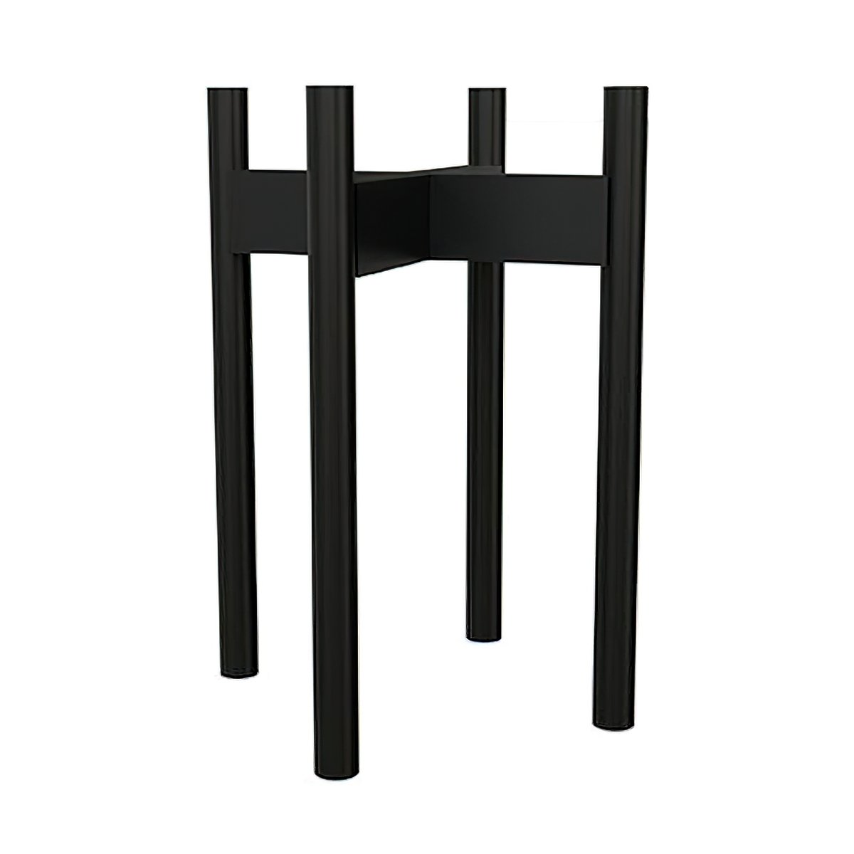 Mid Century Wooden Plant Stand / Pot Holder with Adjustable Width