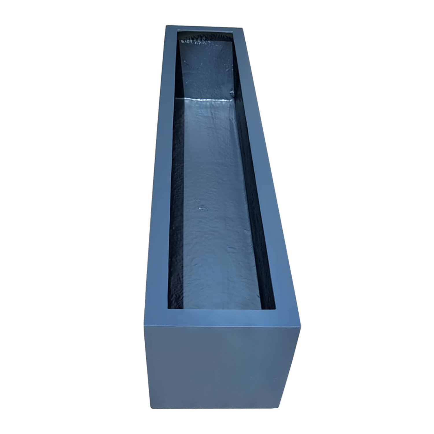 Contemporary Rectangular Straight Trough GRP Planter
