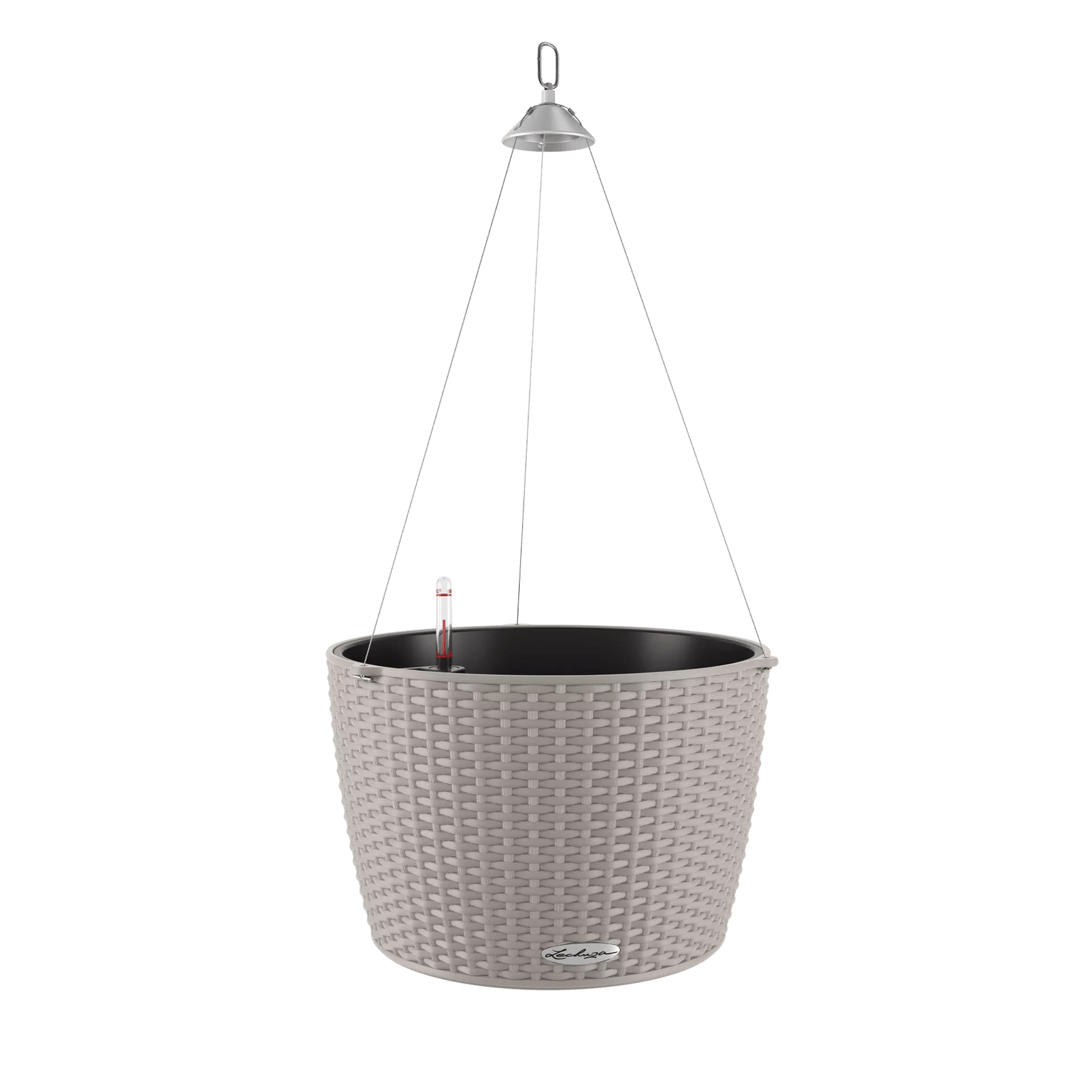 LECHUZA NIDO Cottage Round Poly Resin Outdoor Self-watering Planter